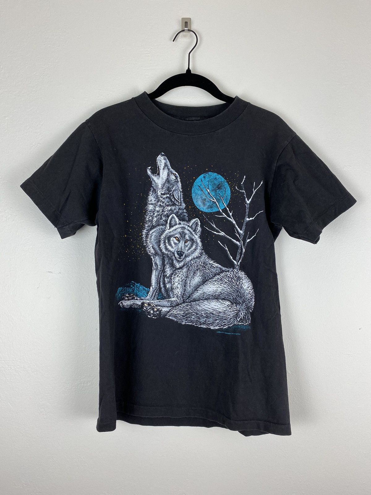 Vintage Made in Usa 1989 Wolves Wolf Single Stitch T Shirt American Size US M / EU 48-50 / 2 - 1 Thumbnail