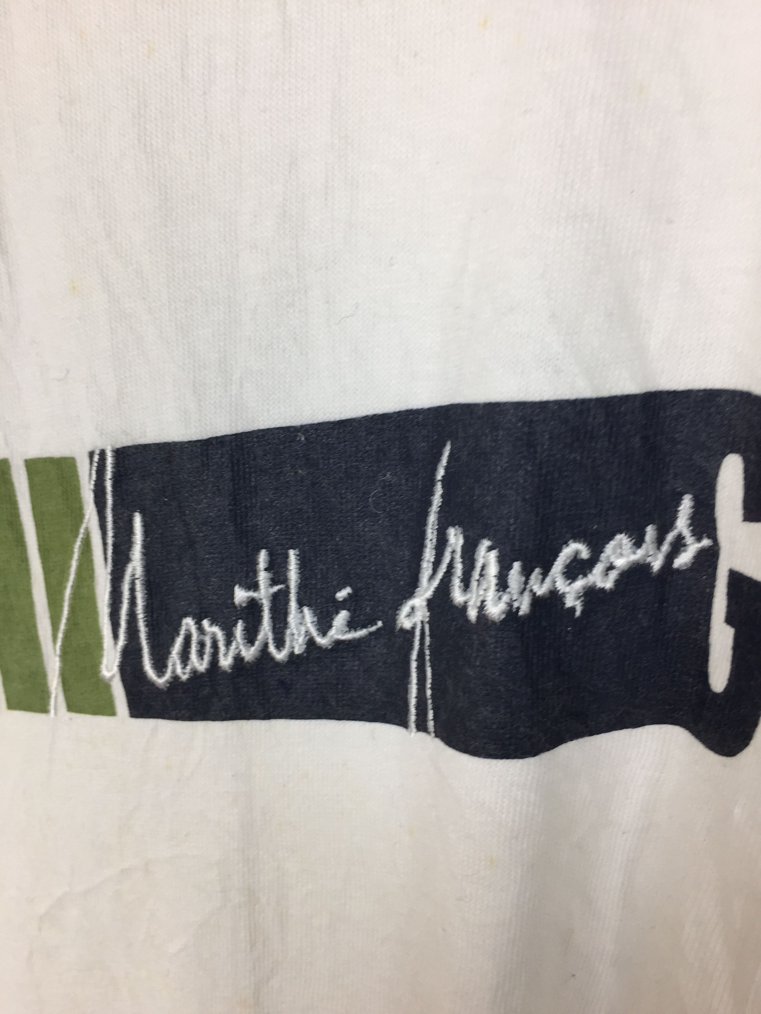 Japanese Brand × Marithe + Francois Girbaud × Rap Tees 90s MFG Embroidered sign tee Size US XXL / EU 58 / 5 - 5 Thumbnail