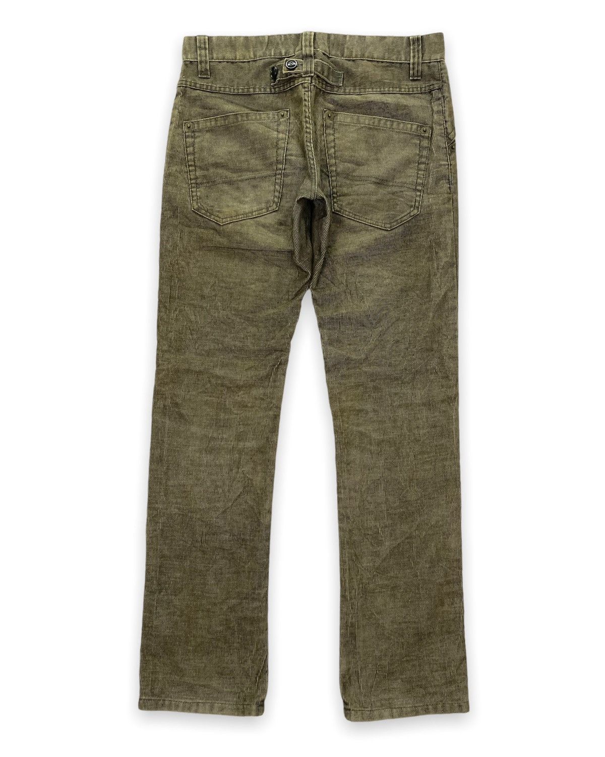 image of Beauty Beast x Le Grande Bleu L G B Buona Giornata Buckle Back Corduroy Pant in Brown (Size 33)