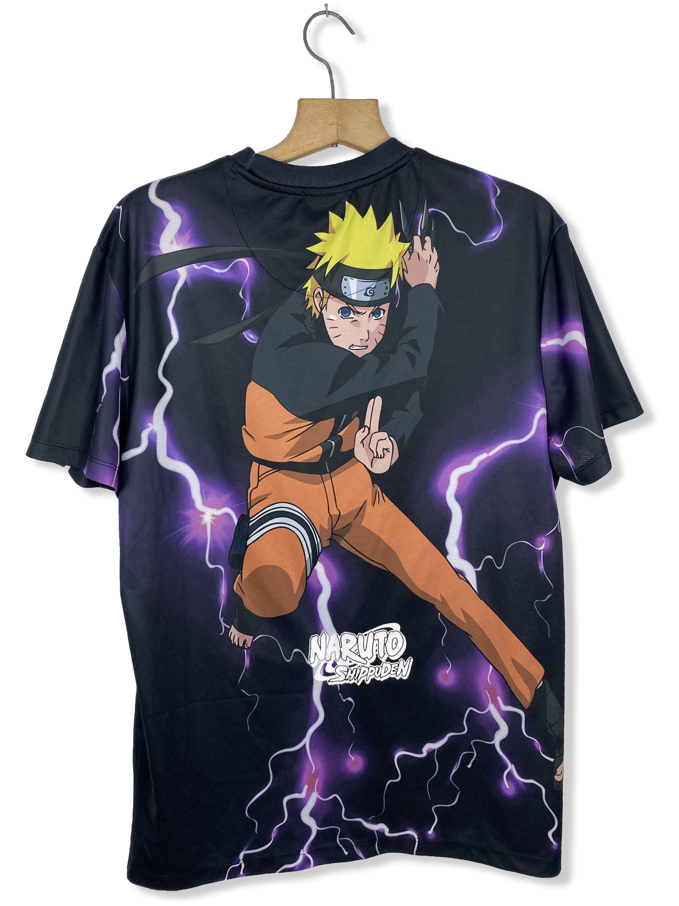 Anime Vintage NARUTO SHIPUDEN Overprint T-Shirt M382 Size US L / EU 52-54 / 3 - 8 Thumbnail