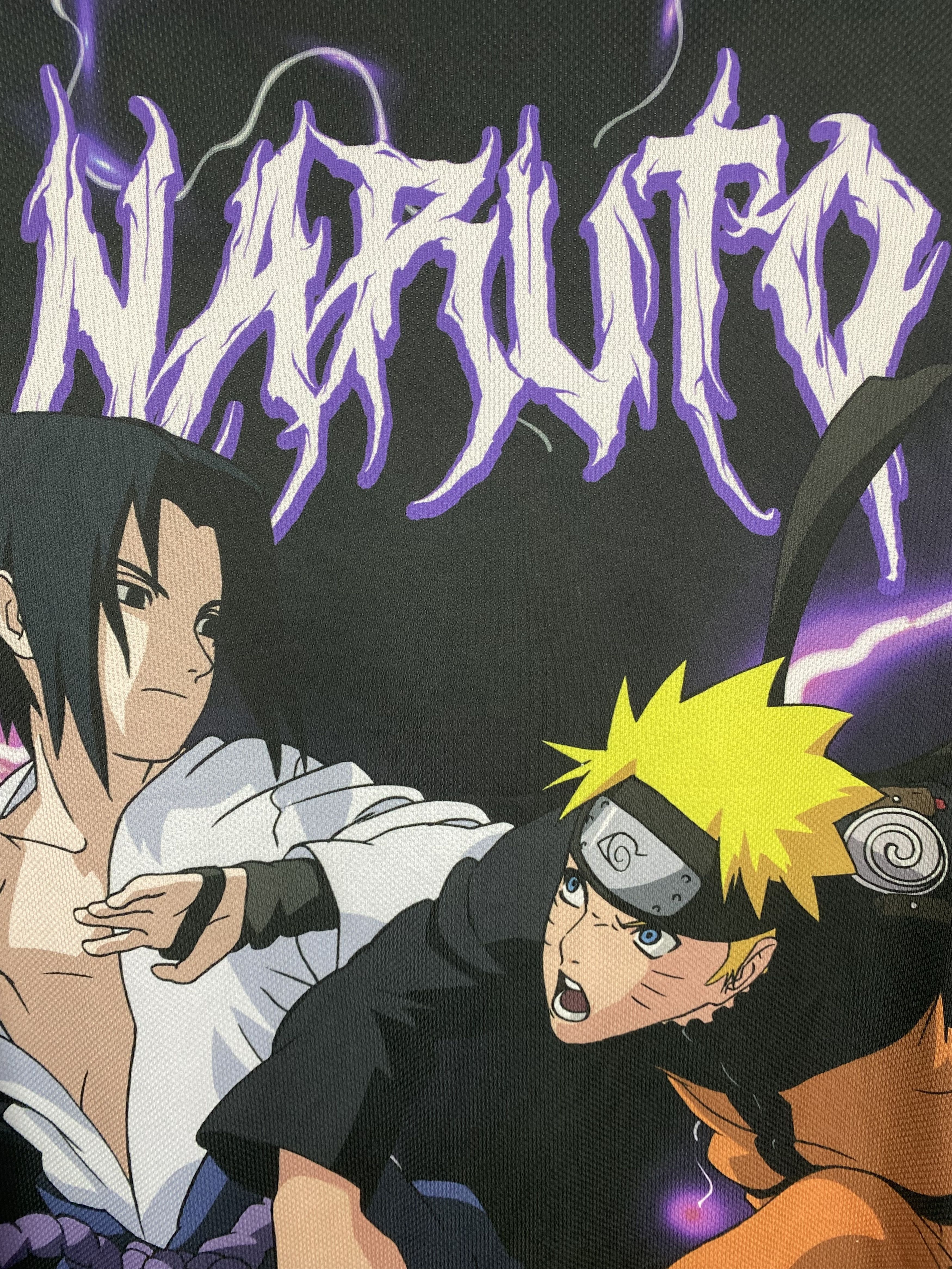 Anime Vintage NARUTO SHIPUDEN Overprint T-Shirt M382 Size US L / EU 52-54 / 3 - 4 Thumbnail