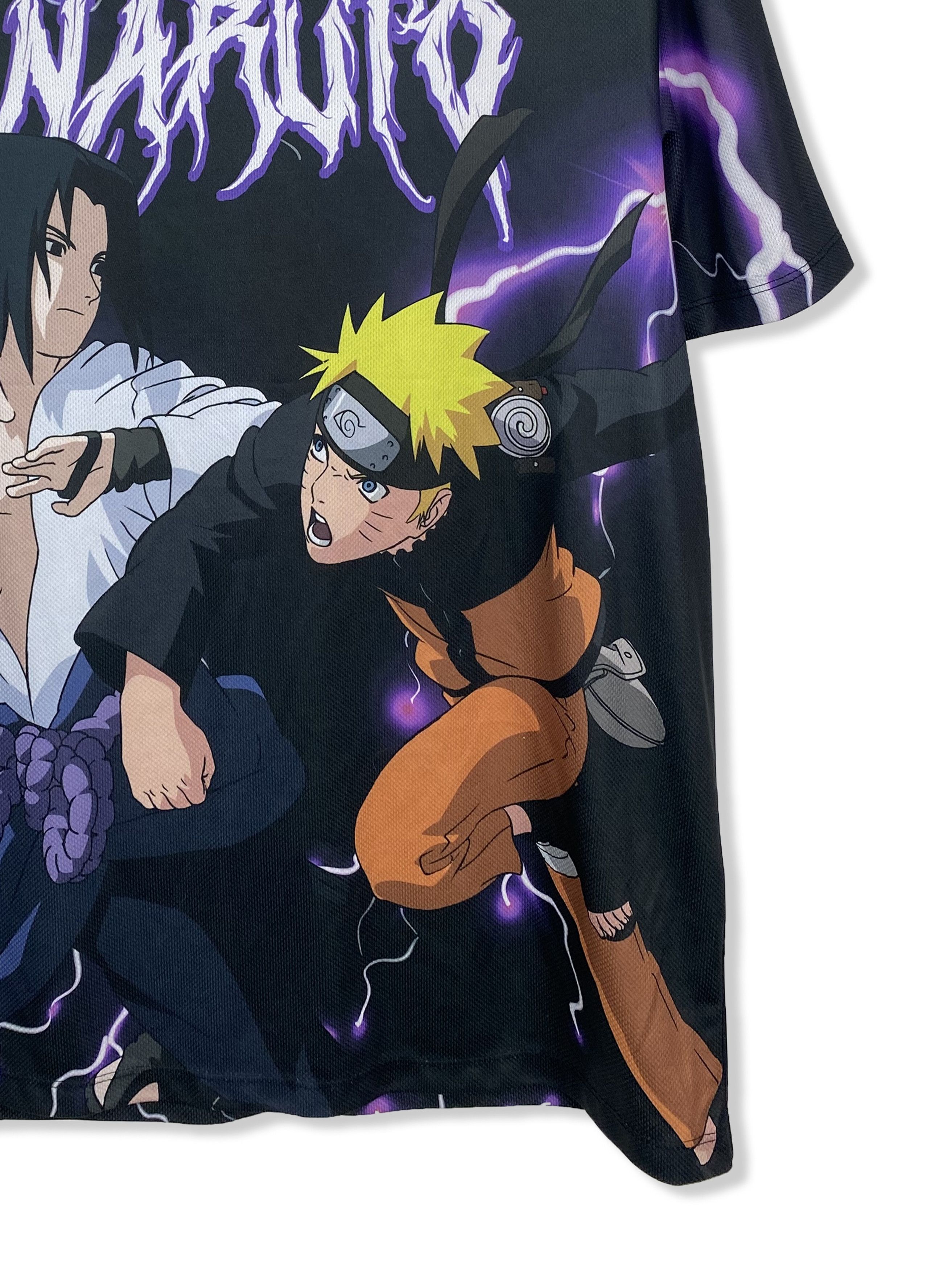 Anime Vintage NARUTO SHIPUDEN Overprint T-Shirt M382 Size US L / EU 52-54 / 3 - 2 Thumbnail