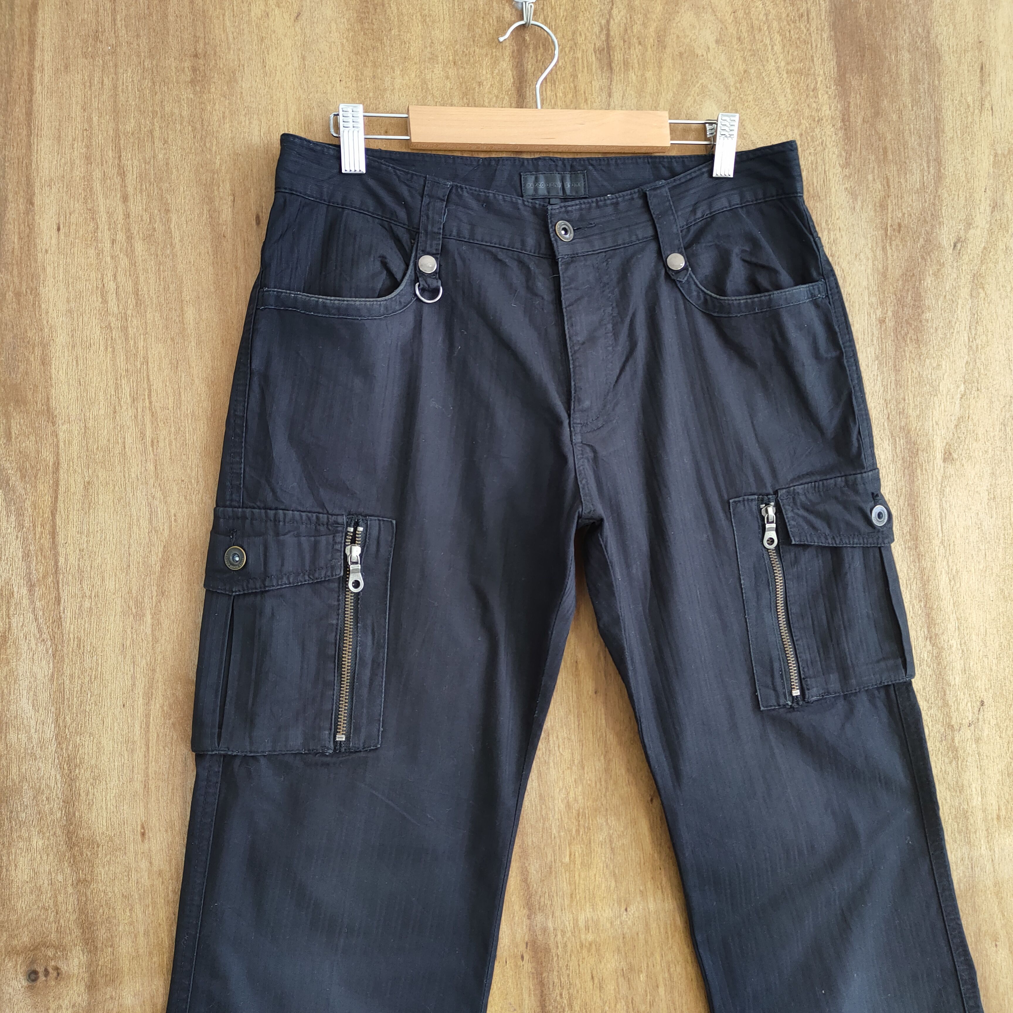 Japanese Brand × Vintage VINTAGE JAPANESE DARK BLUE CARGO PANTS Size US 32 / EU 48 - 4 Thumbnail