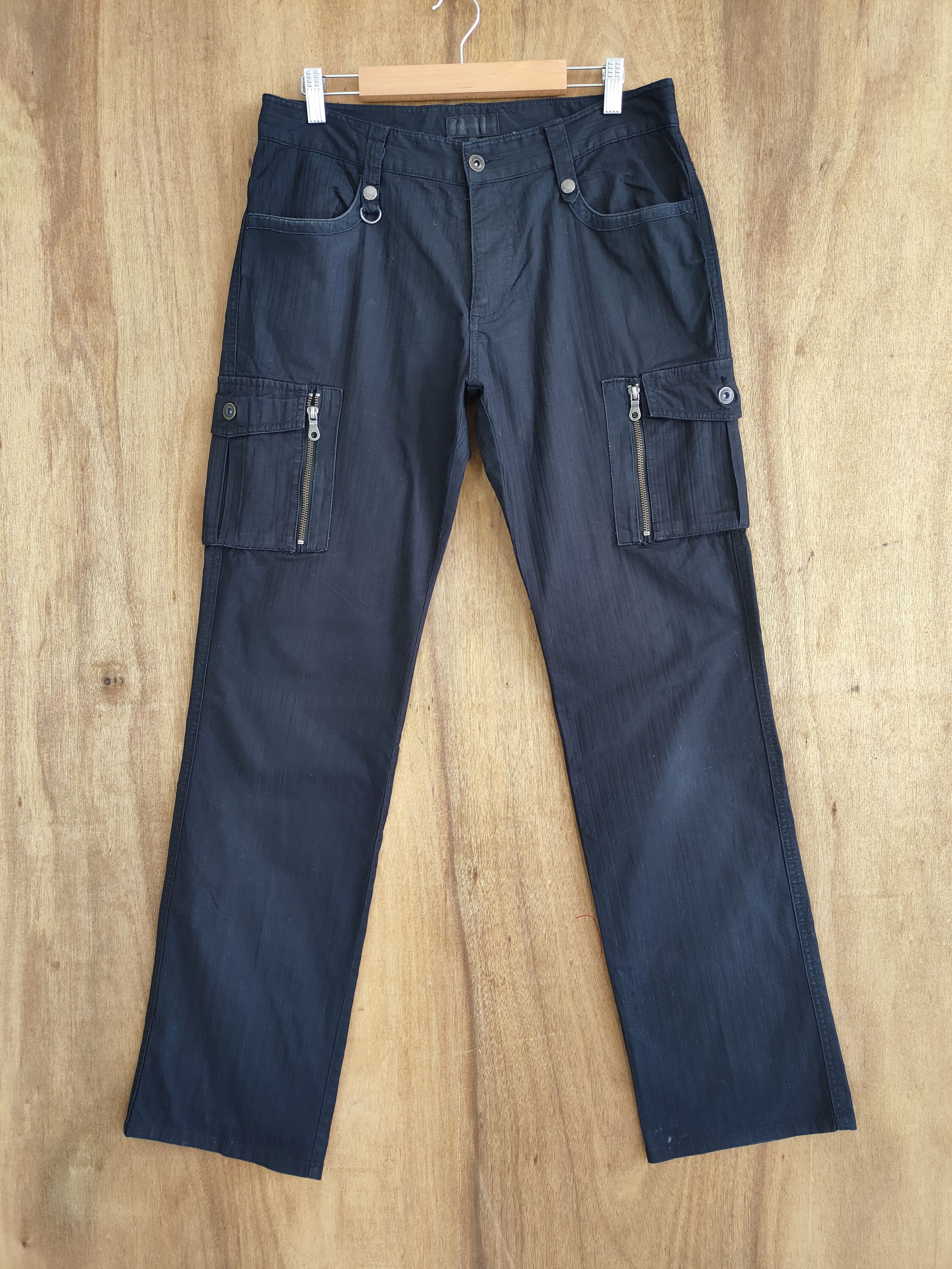 Japanese Brand × Vintage VINTAGE JAPANESE DARK BLUE CARGO PANTS Size US 32 / EU 48 - 1 Thumbnail