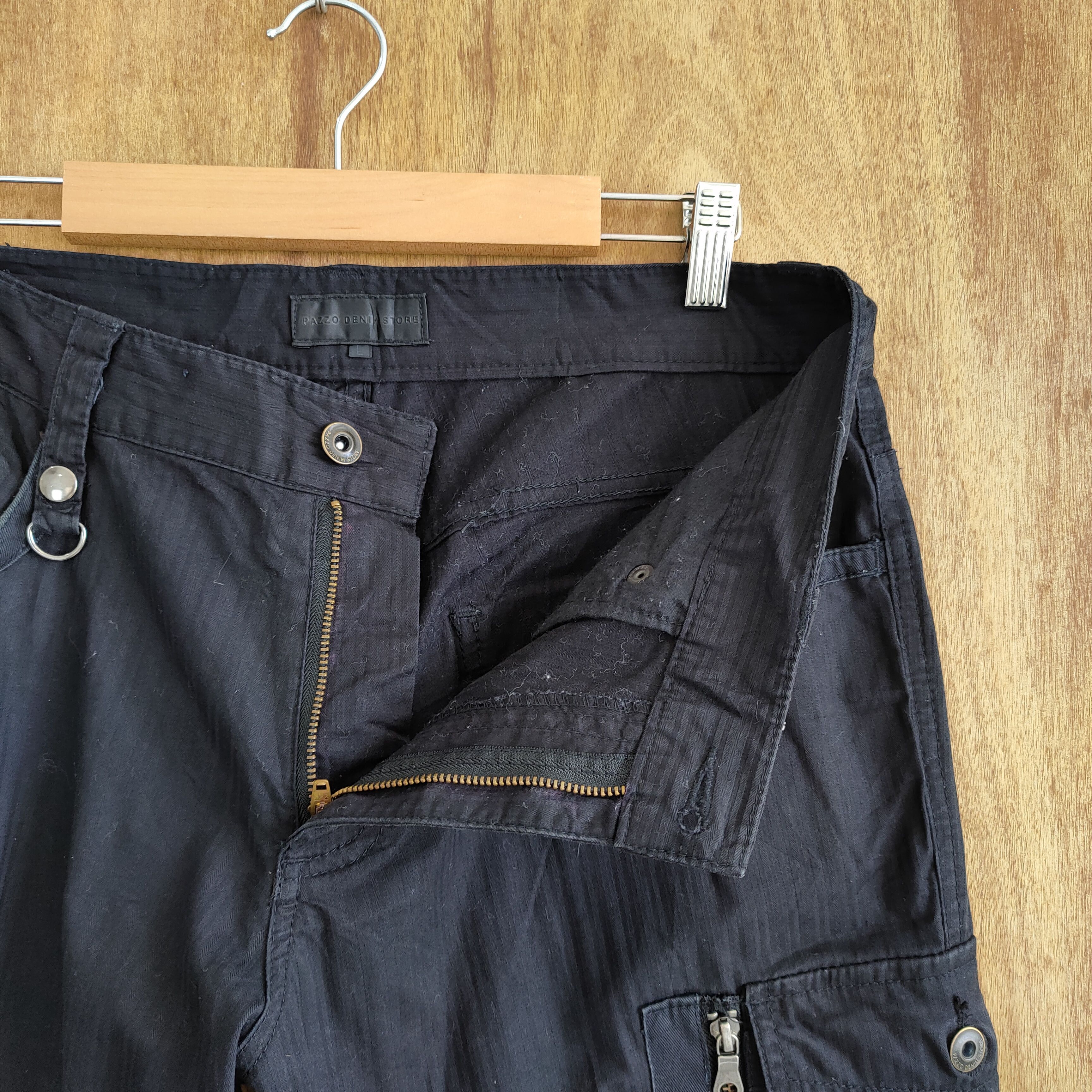 Japanese Brand × Vintage VINTAGE JAPANESE DARK BLUE CARGO PANTS Size US 32 / EU 48 - 18 Thumbnail