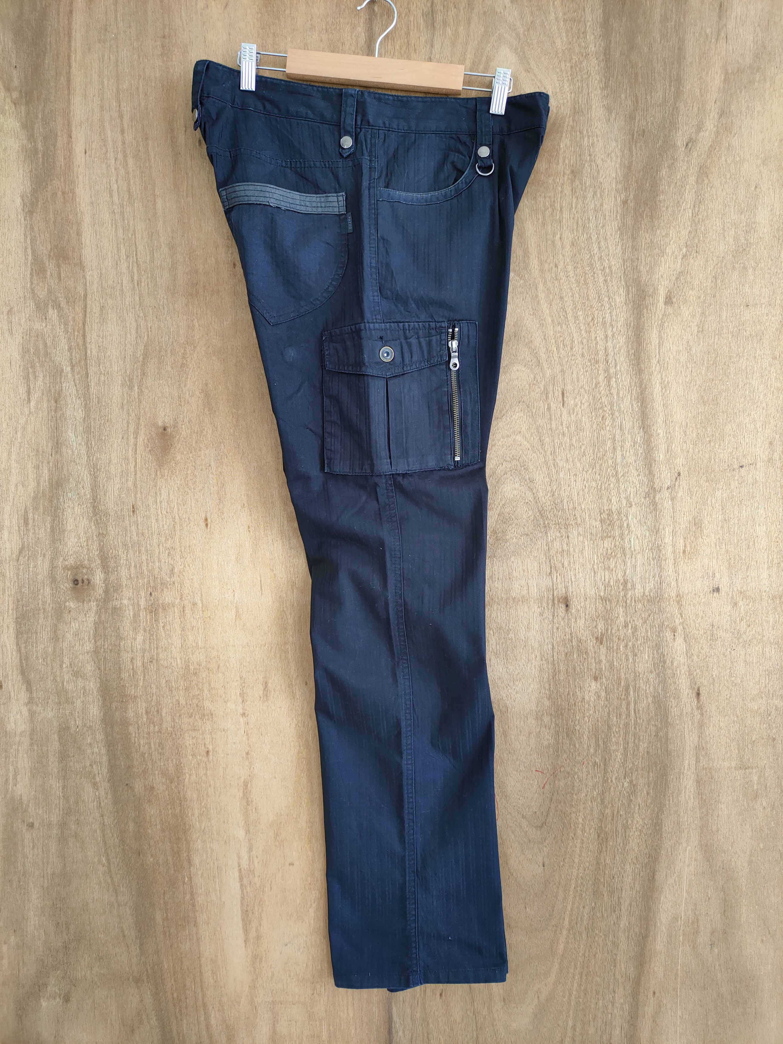 Japanese Brand × Vintage VINTAGE JAPANESE DARK BLUE CARGO PANTS Size US 32 / EU 48 - 15 Thumbnail