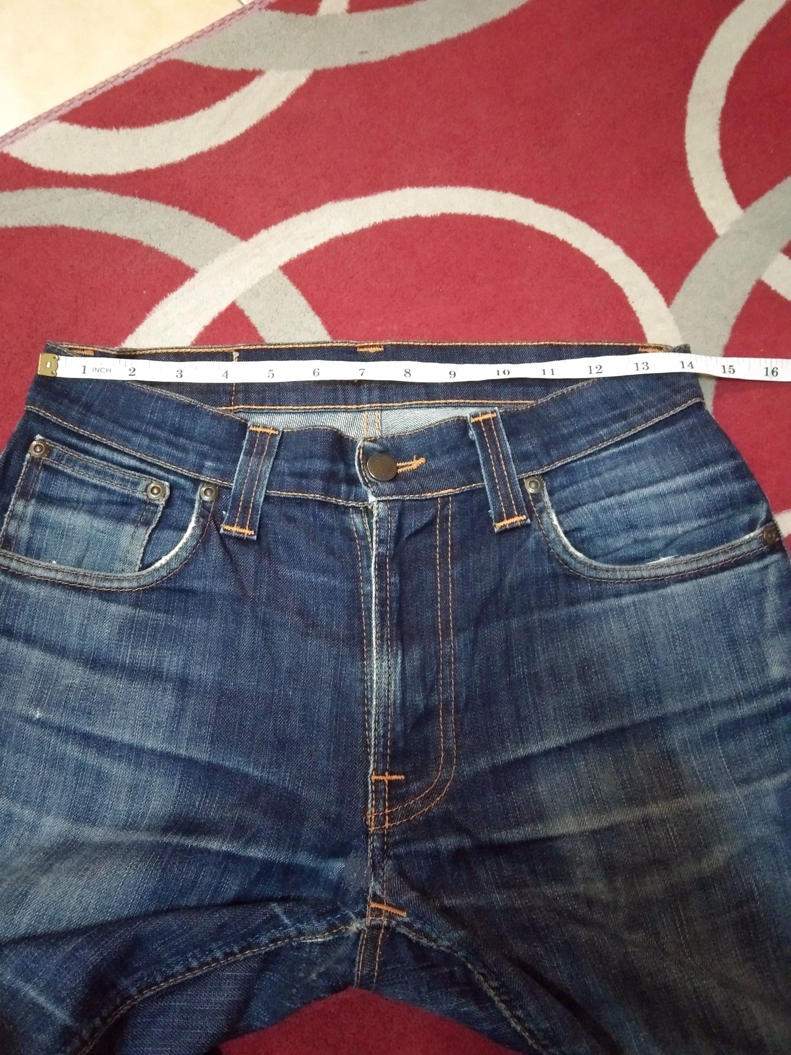 Jean × Nudie Jeans × Vintage Nudie Distressed Repaired Jeans 28x30 Size US 28 / EU 44 - 7 Thumbnail