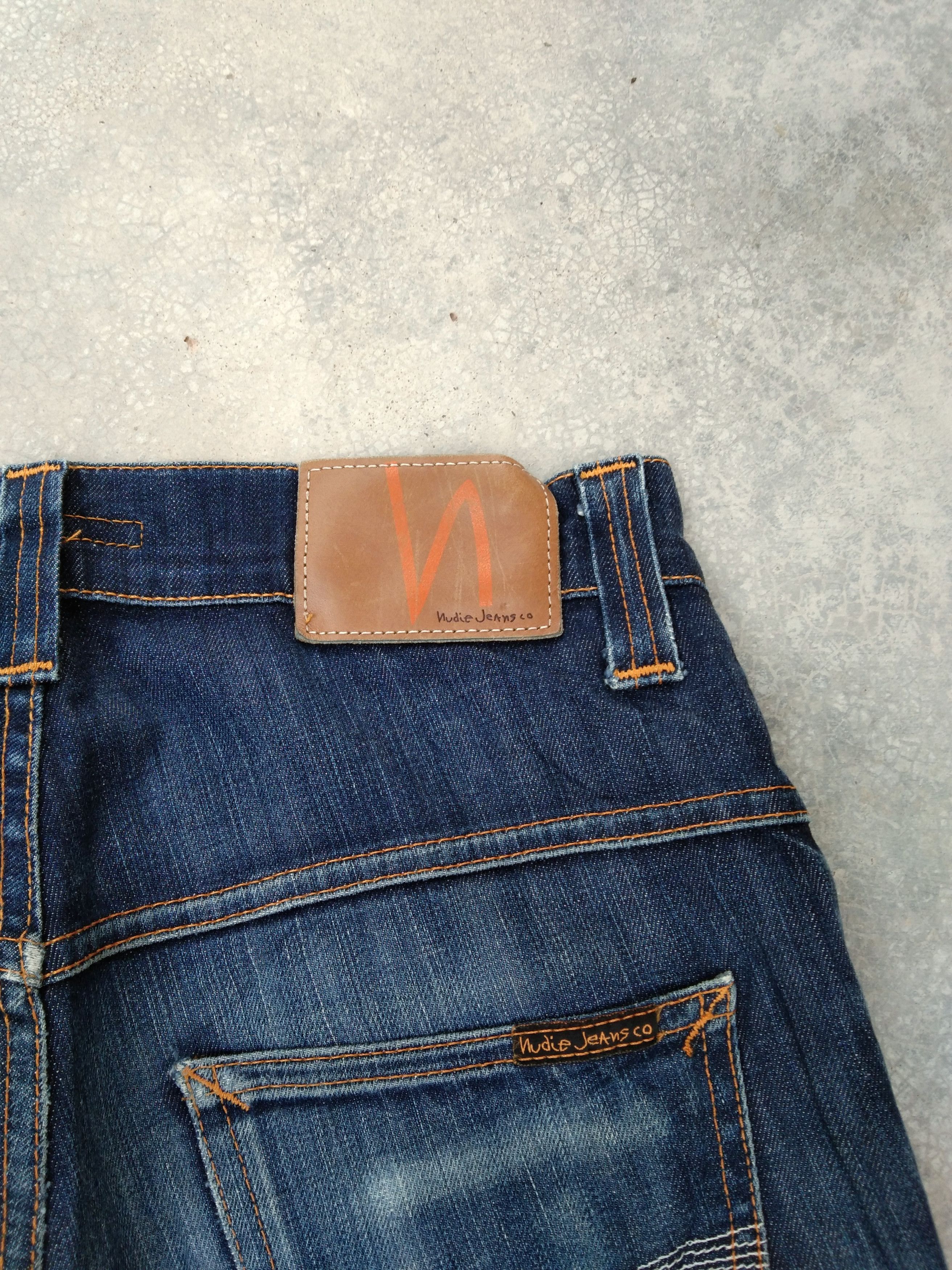 Jean × Nudie Jeans × Vintage Nudie Distressed Repaired Jeans 28x30 Size US 28 / EU 44 - 3 Thumbnail