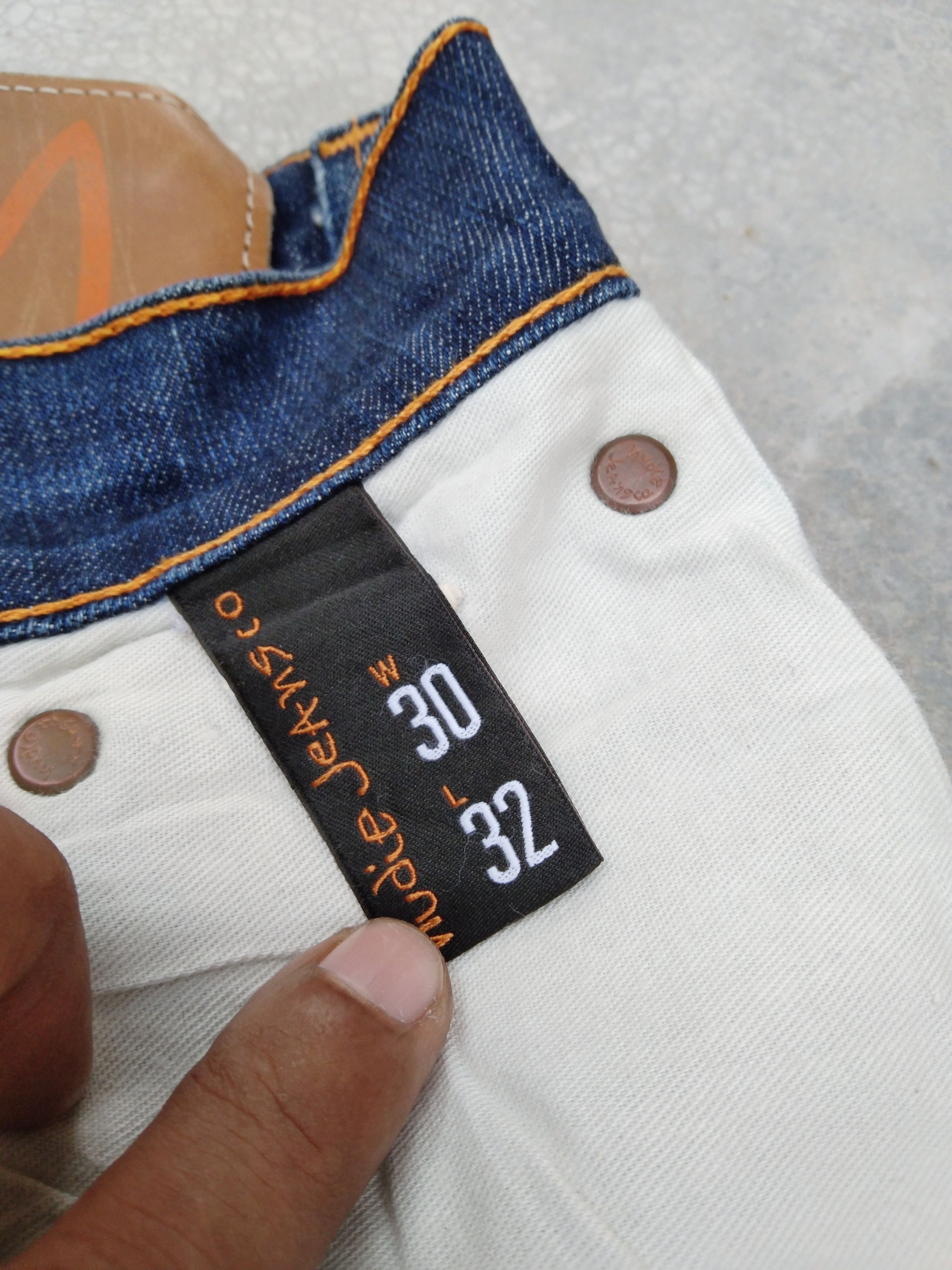 Jean × Nudie Jeans × Vintage Nudie Distressed Repaired Jeans 28x30 Size US 28 / EU 44 - 11 Thumbnail
