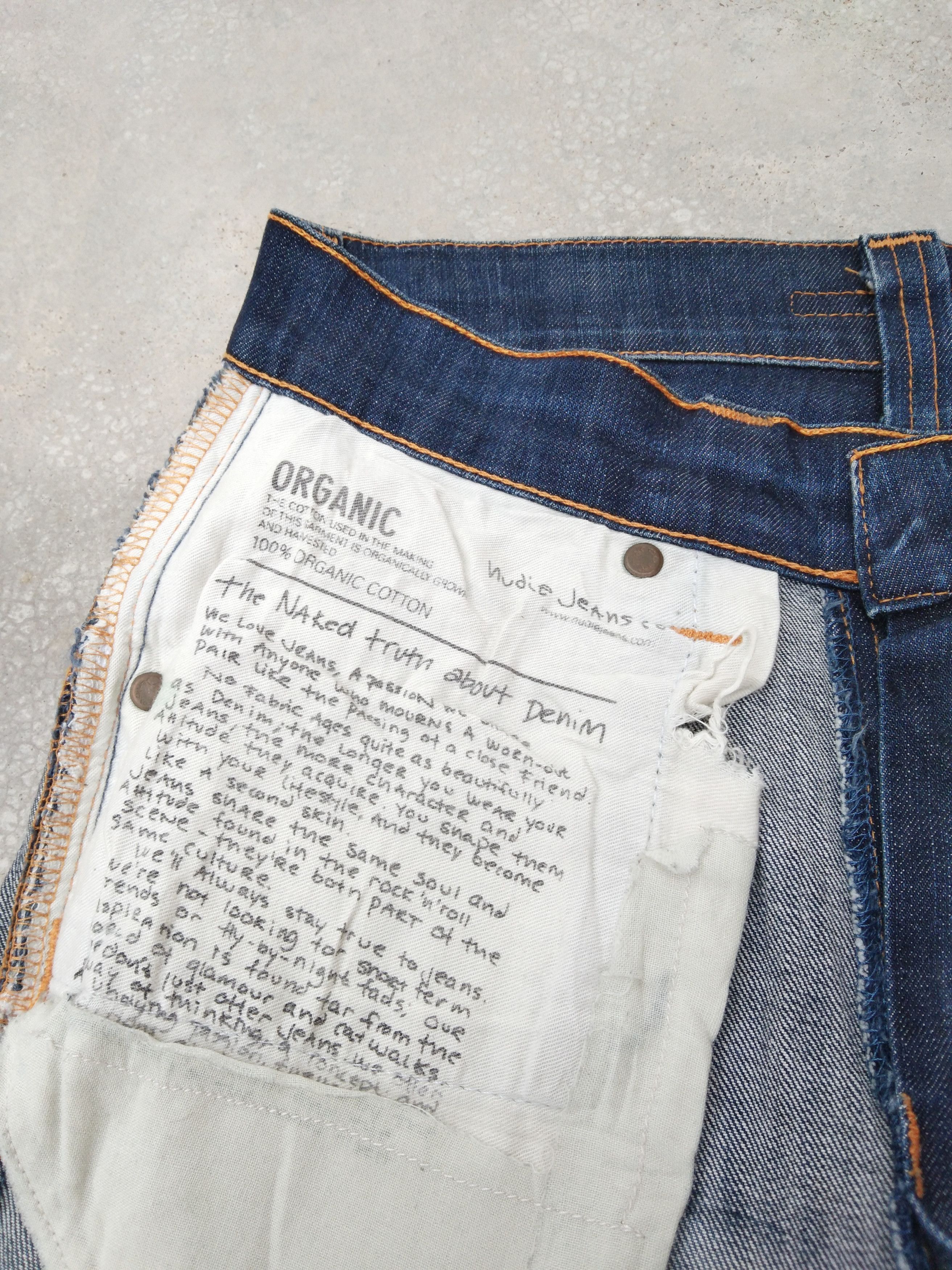 Jean × Nudie Jeans × Vintage Nudie Distressed Repaired Jeans 28x30 Size US 28 / EU 44 - 10 Thumbnail