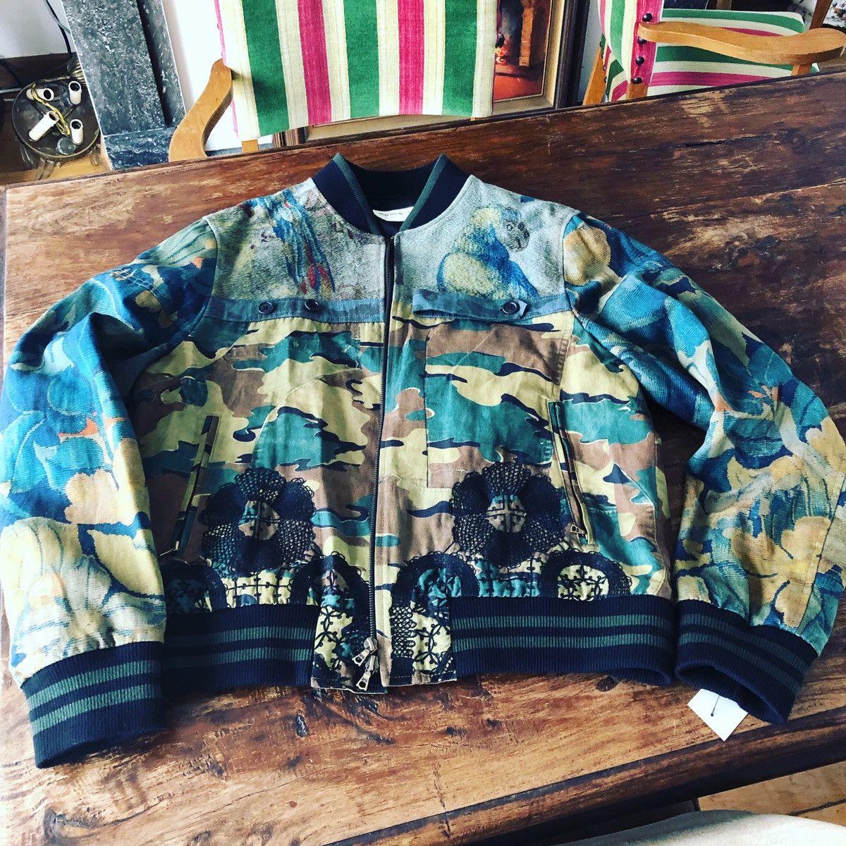 Dries Van Noten Dries Van Noten embroidered camo Bomber jacket S/S17 Size US L / EU 52-54 / 3 - 1 Thumbnail