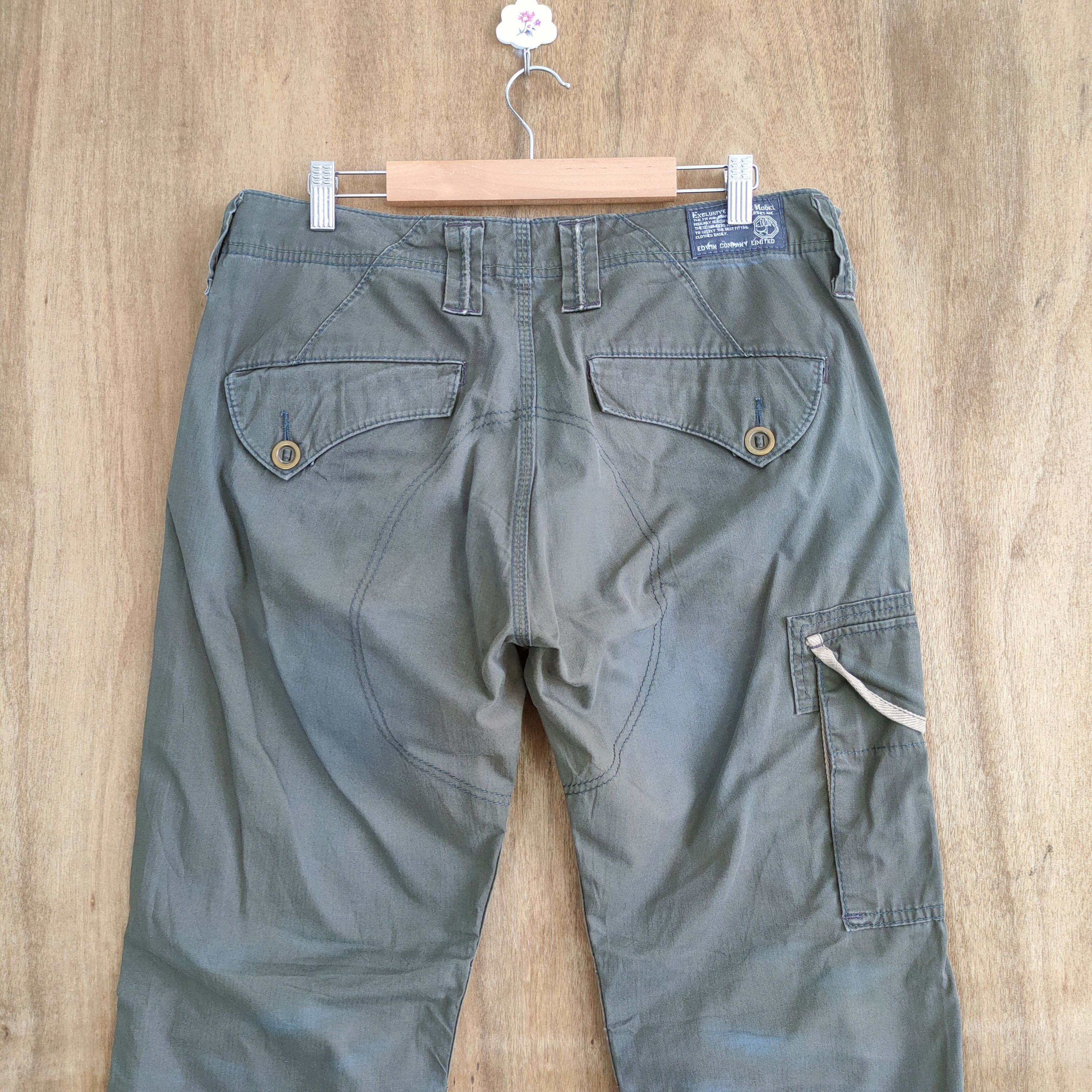 Japanese Brand JAPANESE BRAND FADED GREEN CARGO PANTS Size US 34 / EU 50 - 8 Thumbnail