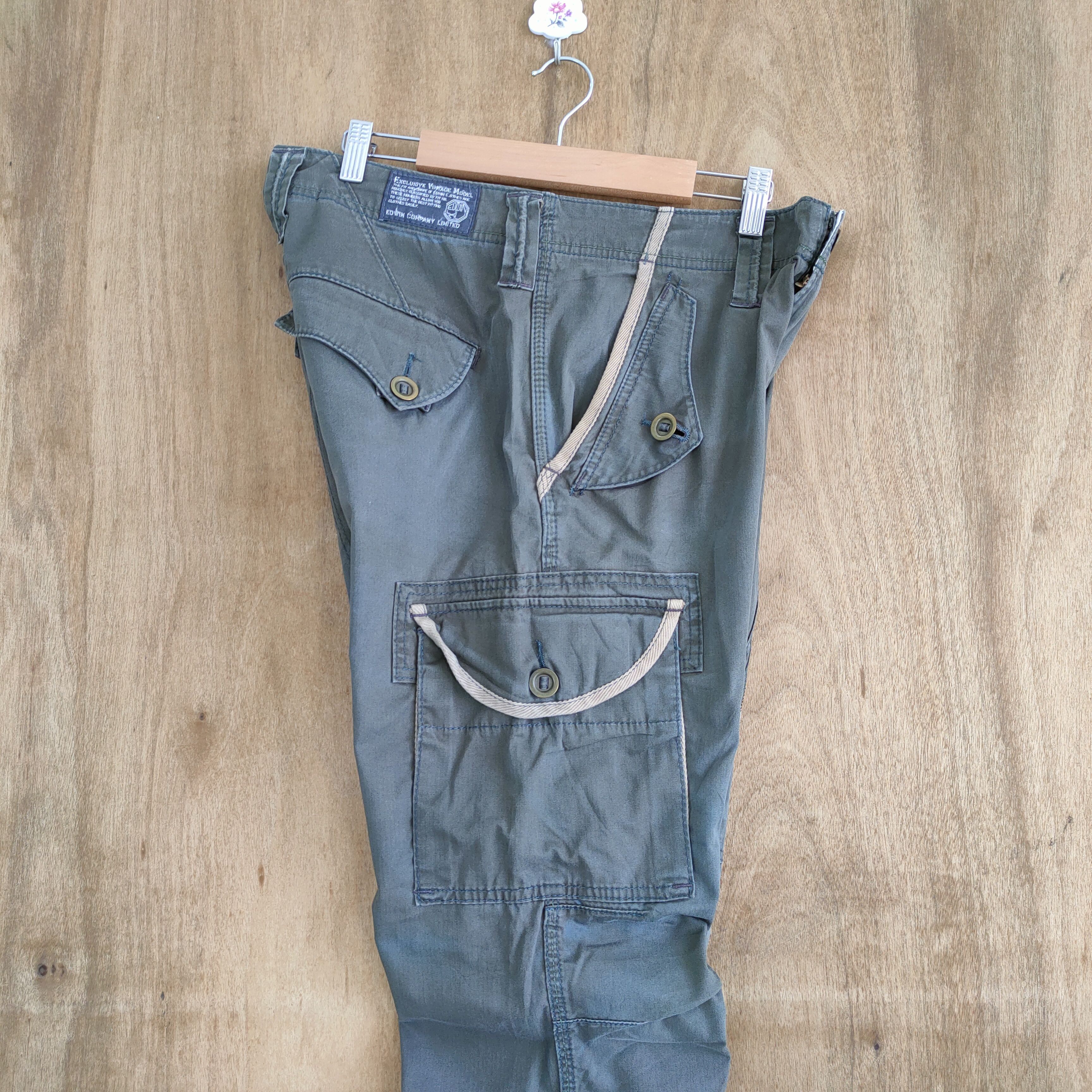 Japanese Brand JAPANESE BRAND FADED GREEN CARGO PANTS Size US 34 / EU 50 - 13 Thumbnail