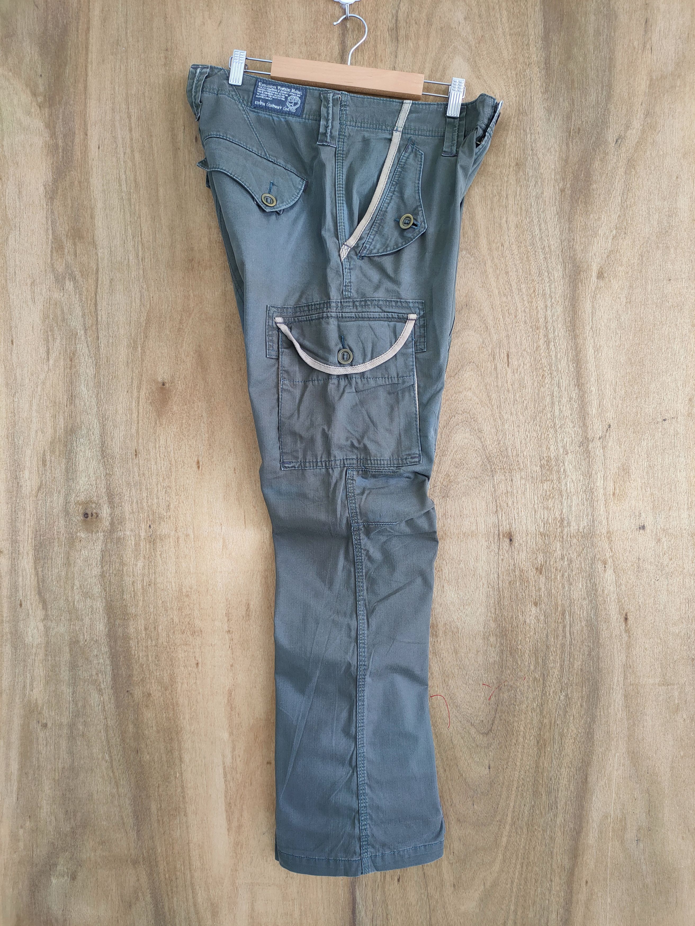 Japanese Brand JAPANESE BRAND FADED GREEN CARGO PANTS Size US 34 / EU 50 - 12 Thumbnail