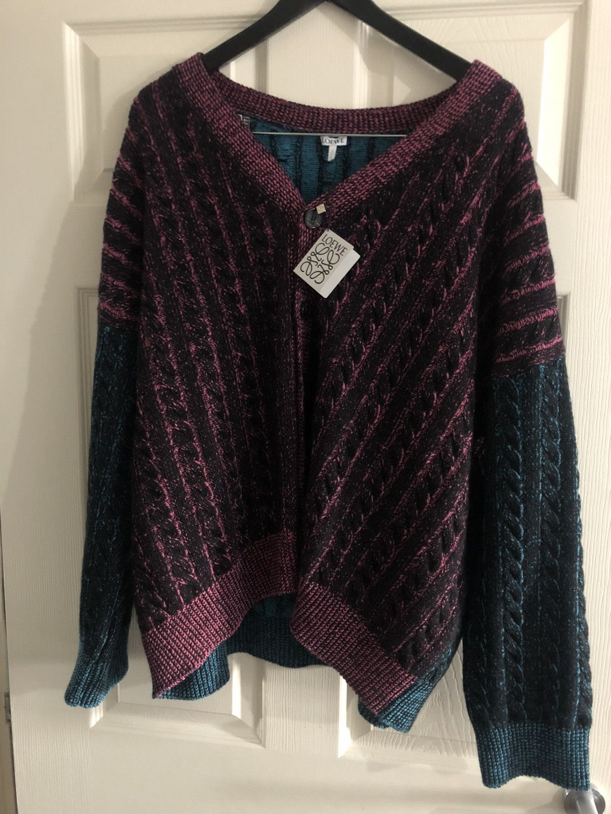 Loewe Loewe cable knit oversized cardigan Size US S / EU 44-46 / 1 - 2 Thumbnail
