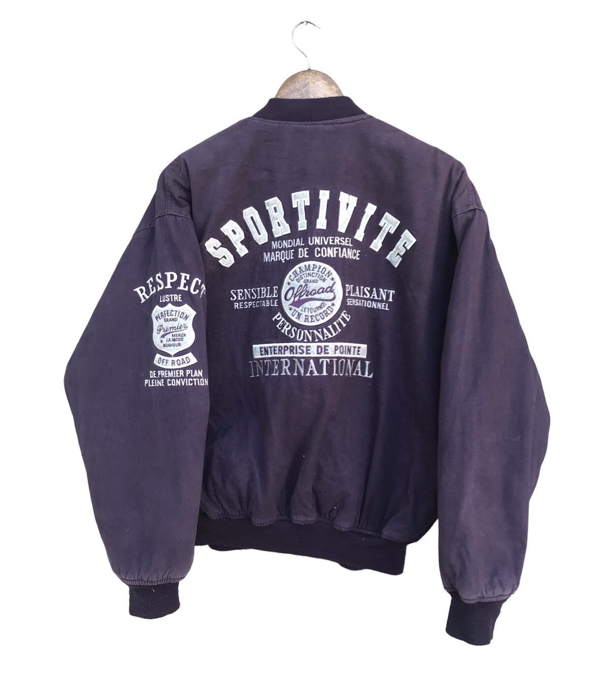 image of Archival Clothing x Racing Vintage Champion Offroad Bomber Style Jacket, Men's (Size Large)