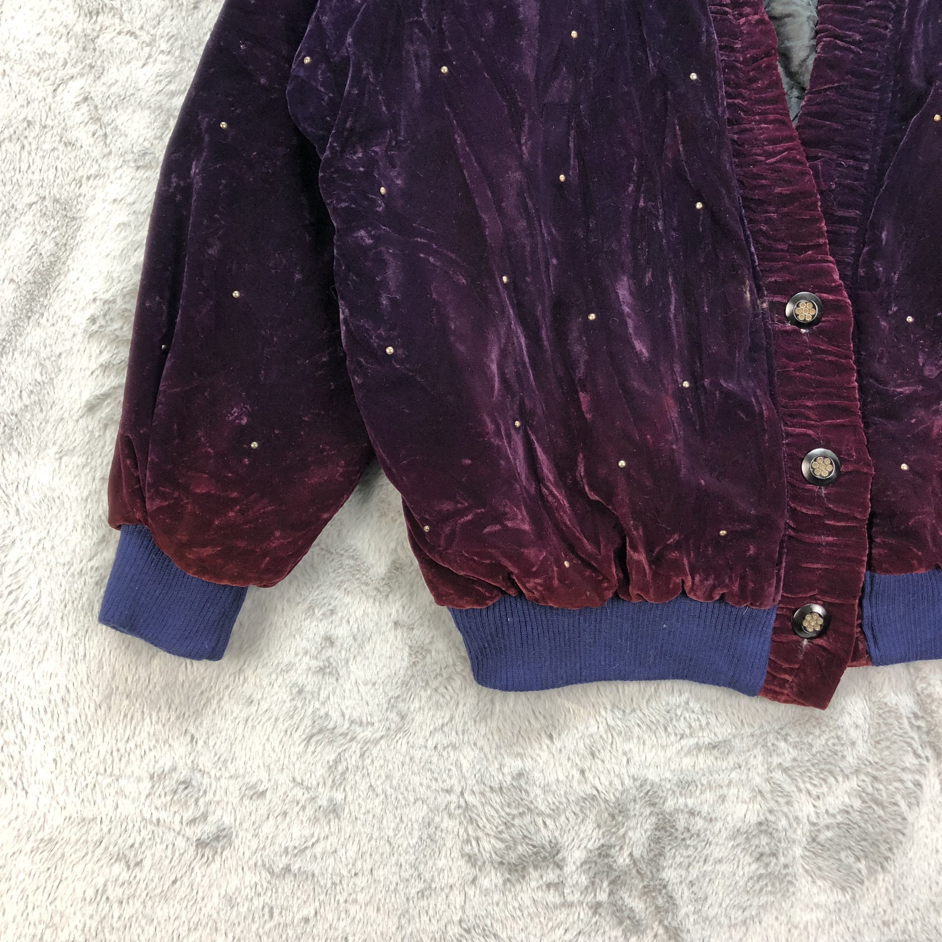 Velvet Vintage Japan Violet Velvet Jacket #4569-159 Size XL / US 12-14 / IT 48-50 - 4 Thumbnail