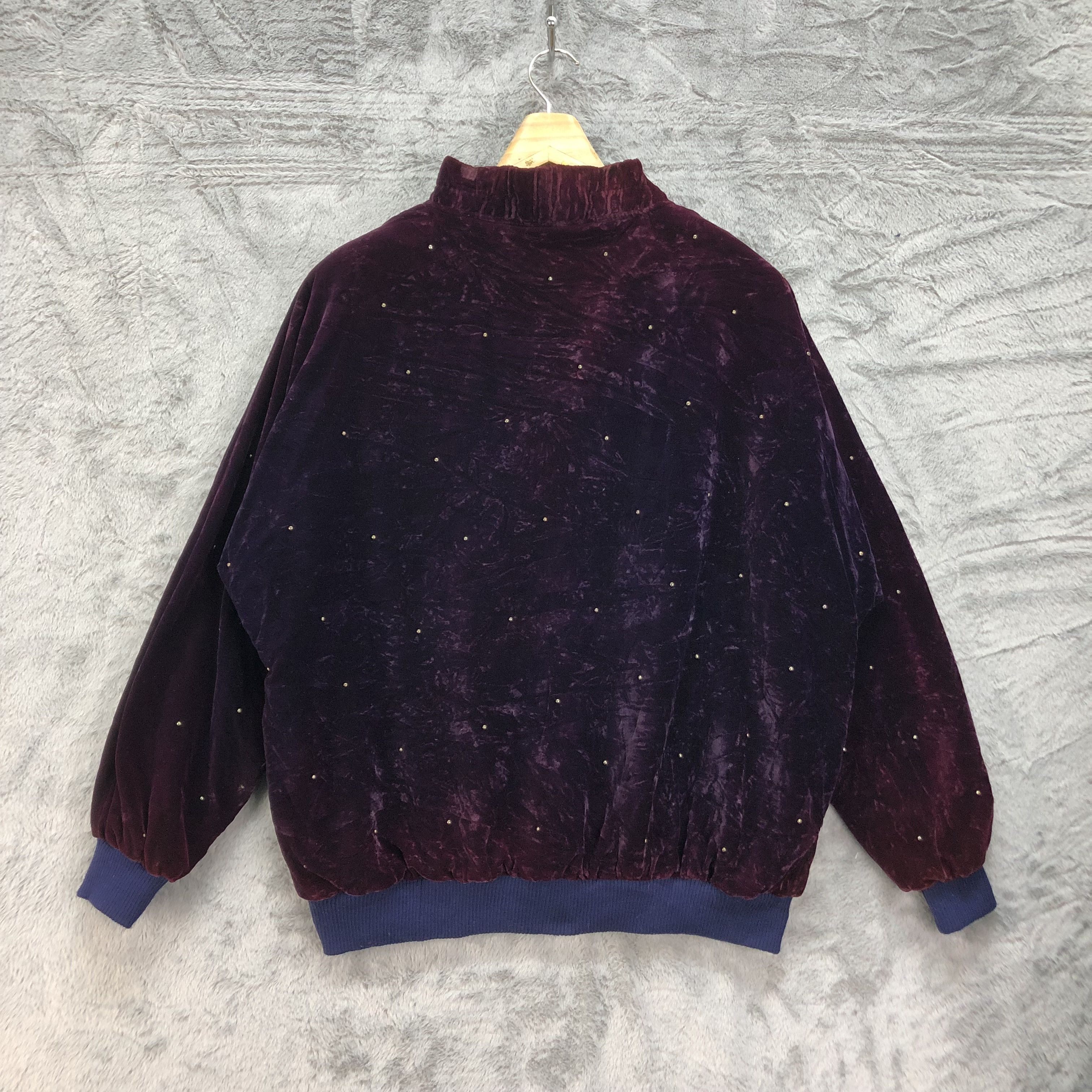 Velvet Vintage Japan Violet Velvet Jacket #4569-159 Size XL / US 12-14 / IT 48-50 - 7 Thumbnail