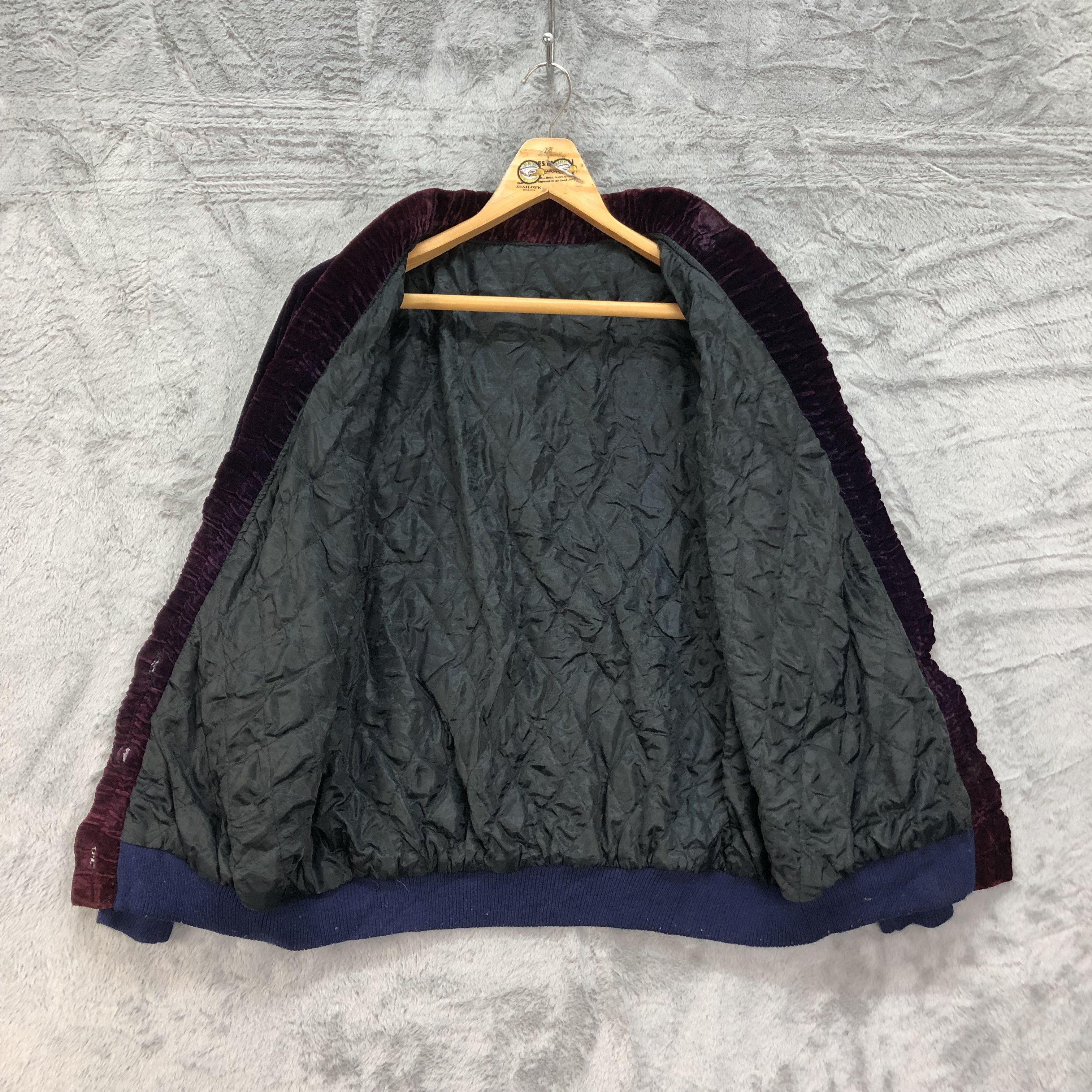 Velvet Vintage Japan Violet Velvet Jacket #4569-159 Size XL / US 12-14 / IT 48-50 - 6 Thumbnail
