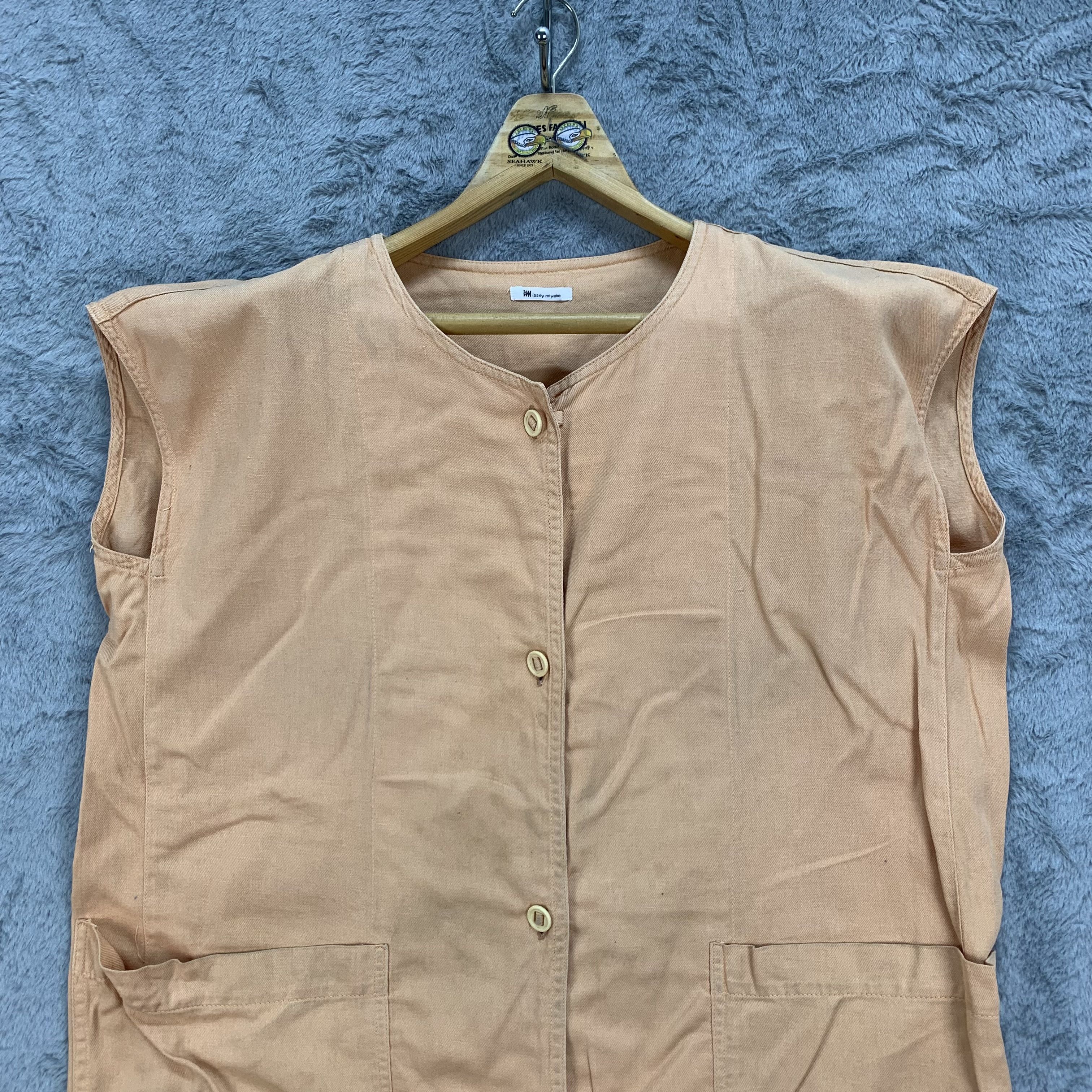 Issey Miyake IM STUDIO ISSEY MIYAKE SQUIRREL SLEEVELESS SHIRT #4381-151 Size L / US 10 / IT 46 - 2 Thumbnail