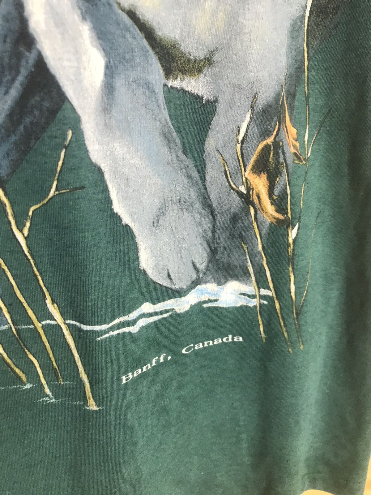 Vintage 1993 Vintage 90s Harlequin wolfs single stitch t-shirt Size US M / EU 48-50 / 2 - 4 Thumbnail