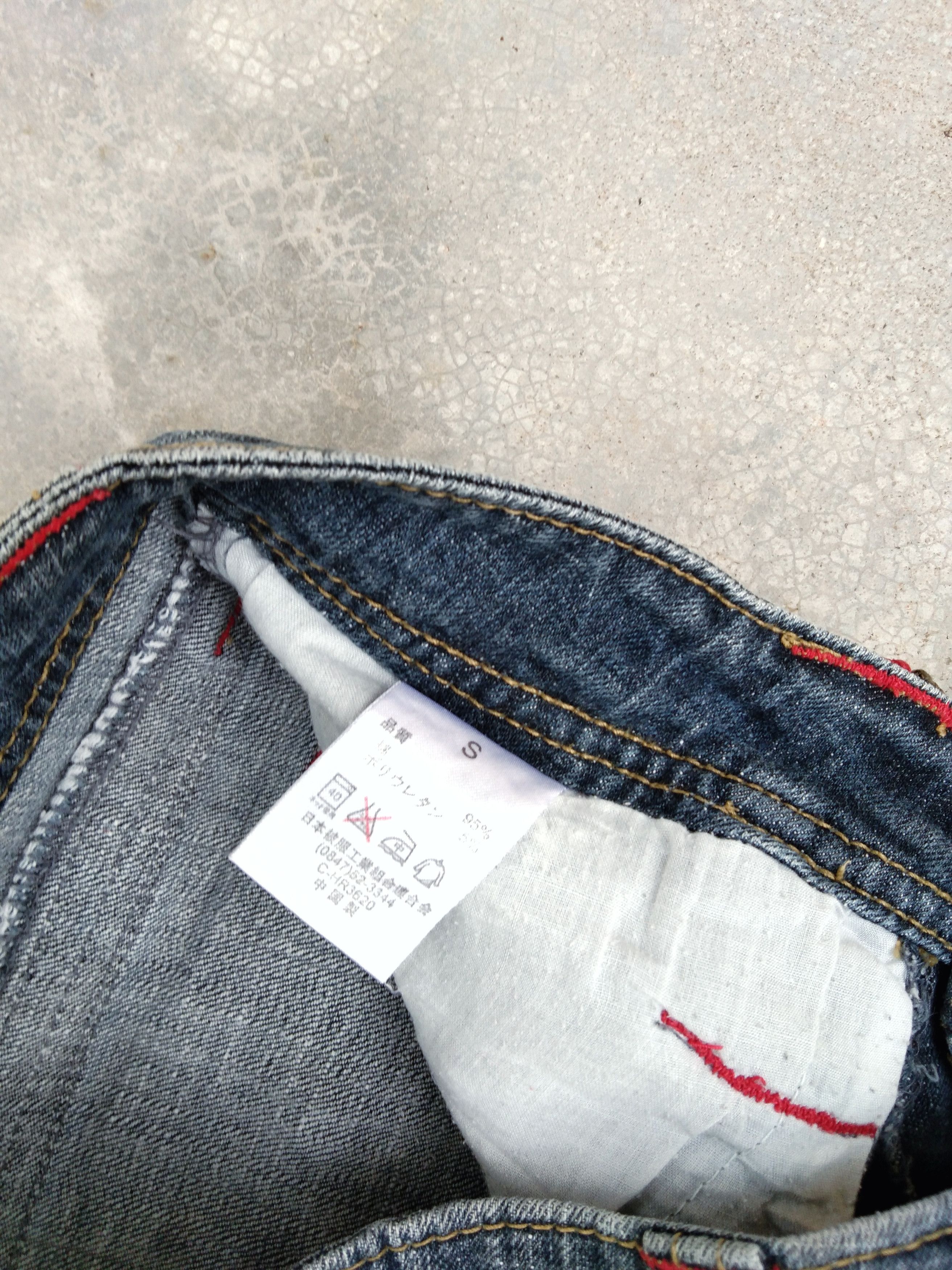 Japanese Brand × Jean × Vintage Vintage Flared Jeans Japanese Clef De Sol Retro Punk Style Size US 27 - 7 Thumbnail