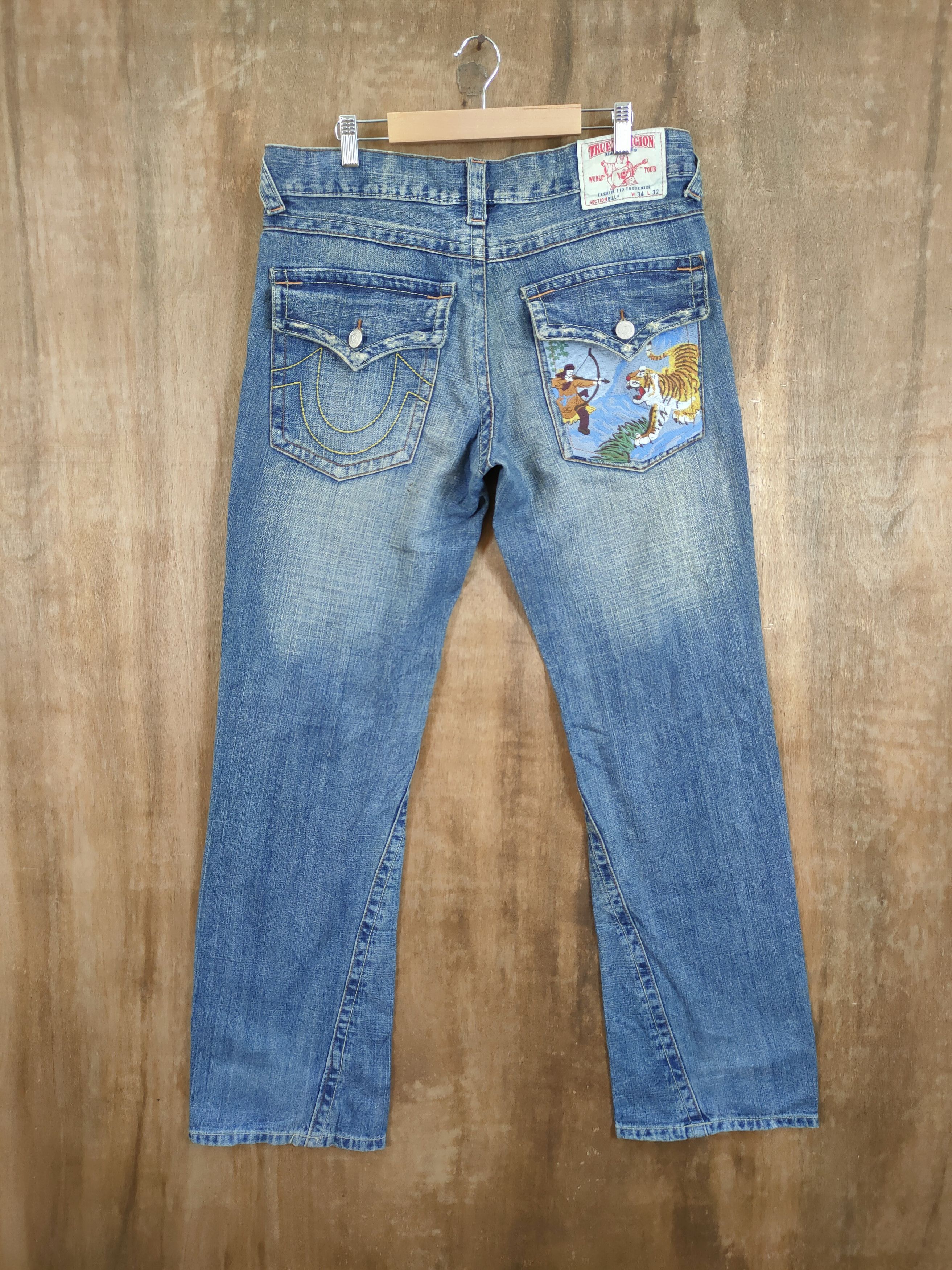 True Religion True Religion billy tiger distressed denim pants #46-888DLAL Size US 34 / EU 50 - 1 Thumbnail