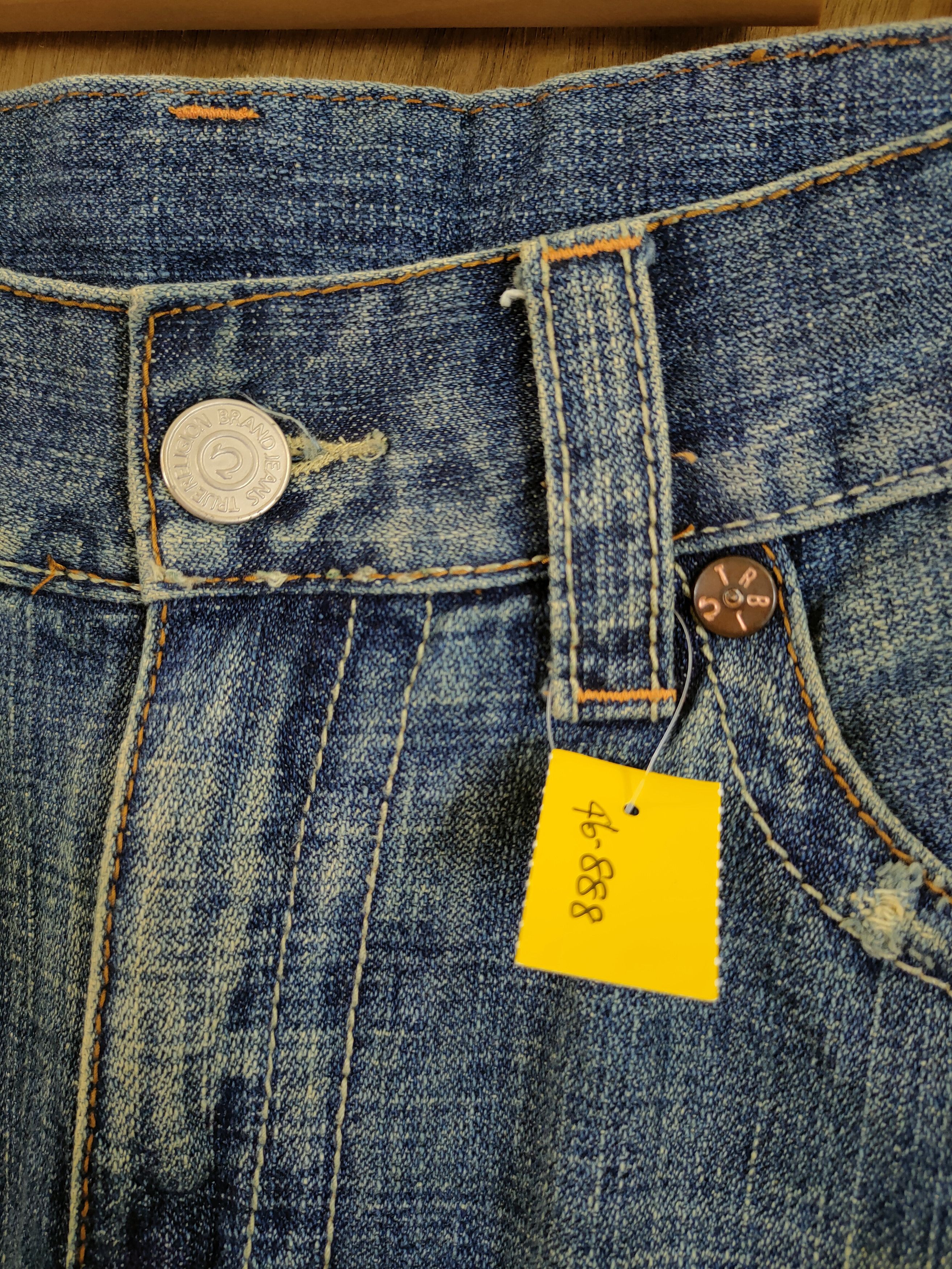 True Religion True Religion billy tiger distressed denim pants #46-888DLAL Size US 34 / EU 50 - 14 Thumbnail