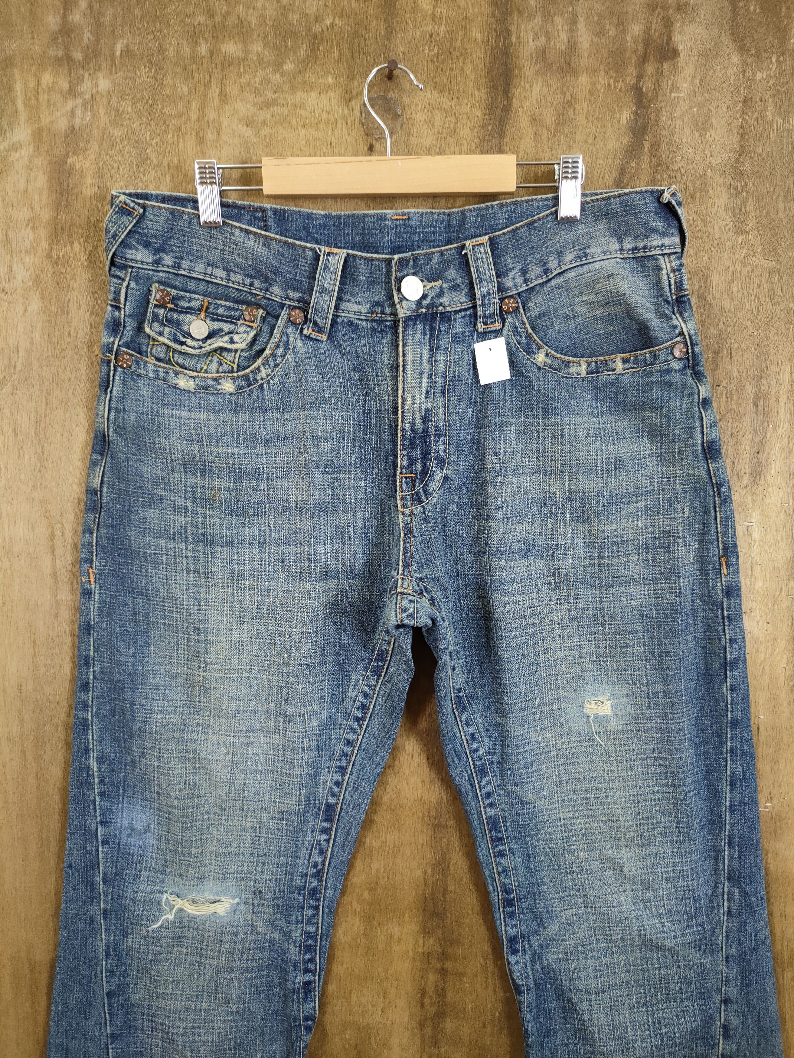 True Religion True Religion billy tiger distressed denim pants #46-888DLAL Size US 34 / EU 50 - 12 Thumbnail