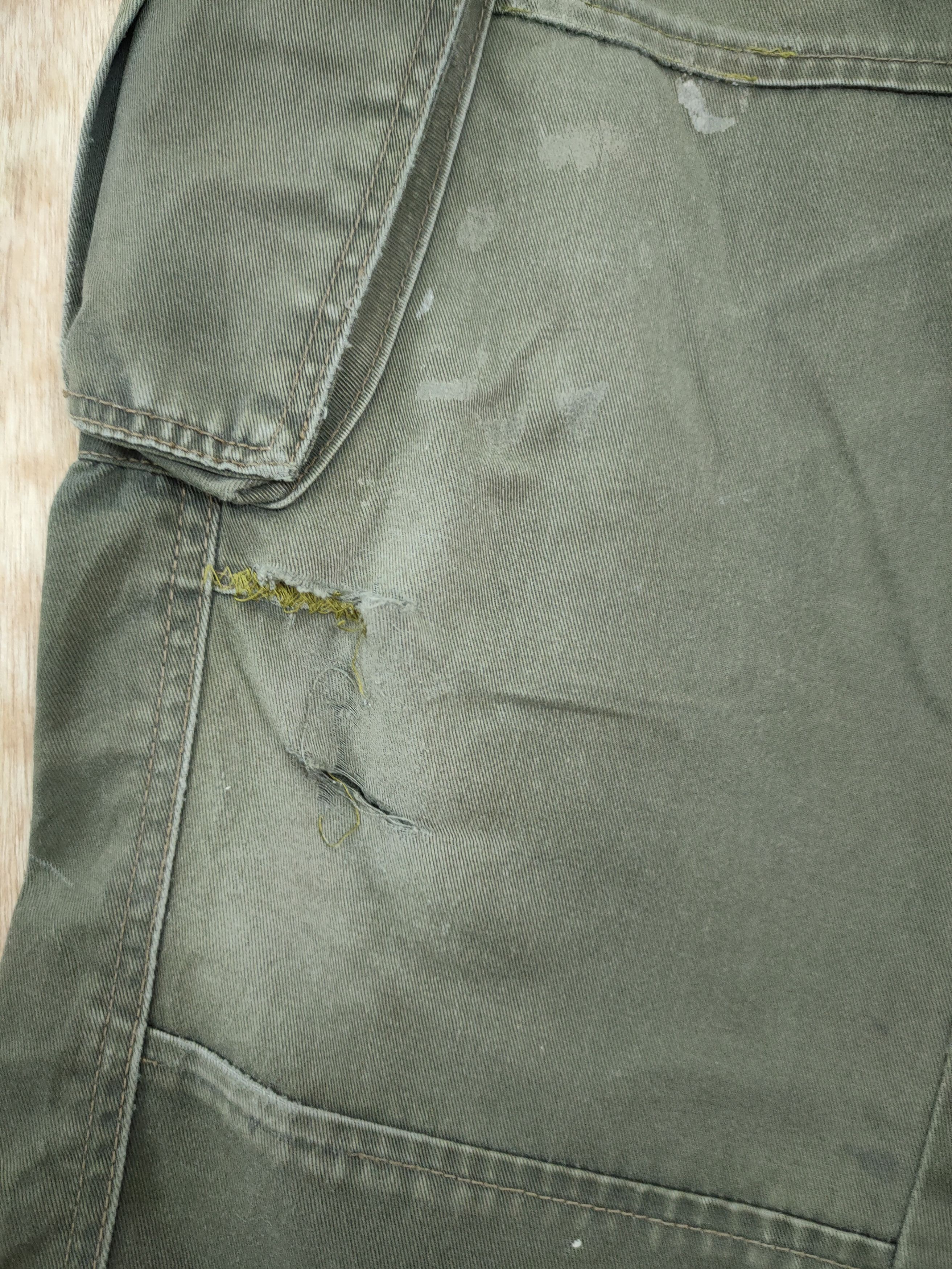 DLL dickies patch distressed cargo pants #46-091DLL