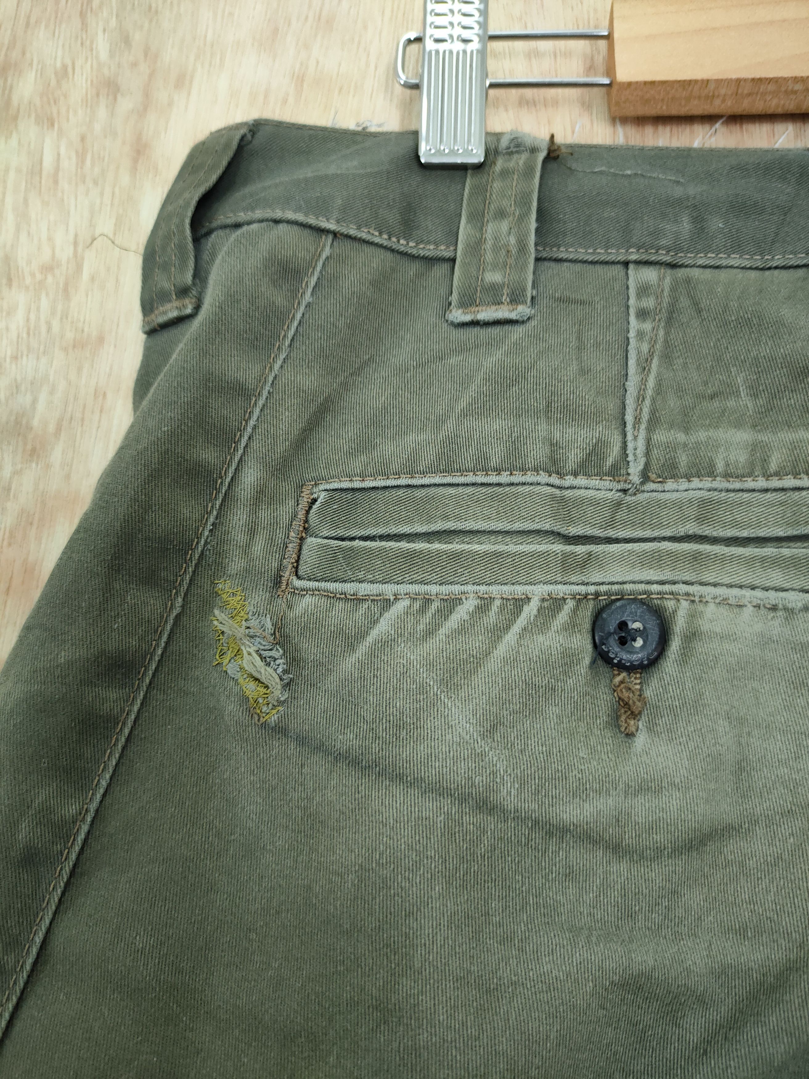 DLL dickies patch distressed cargo pants #46-091DLL