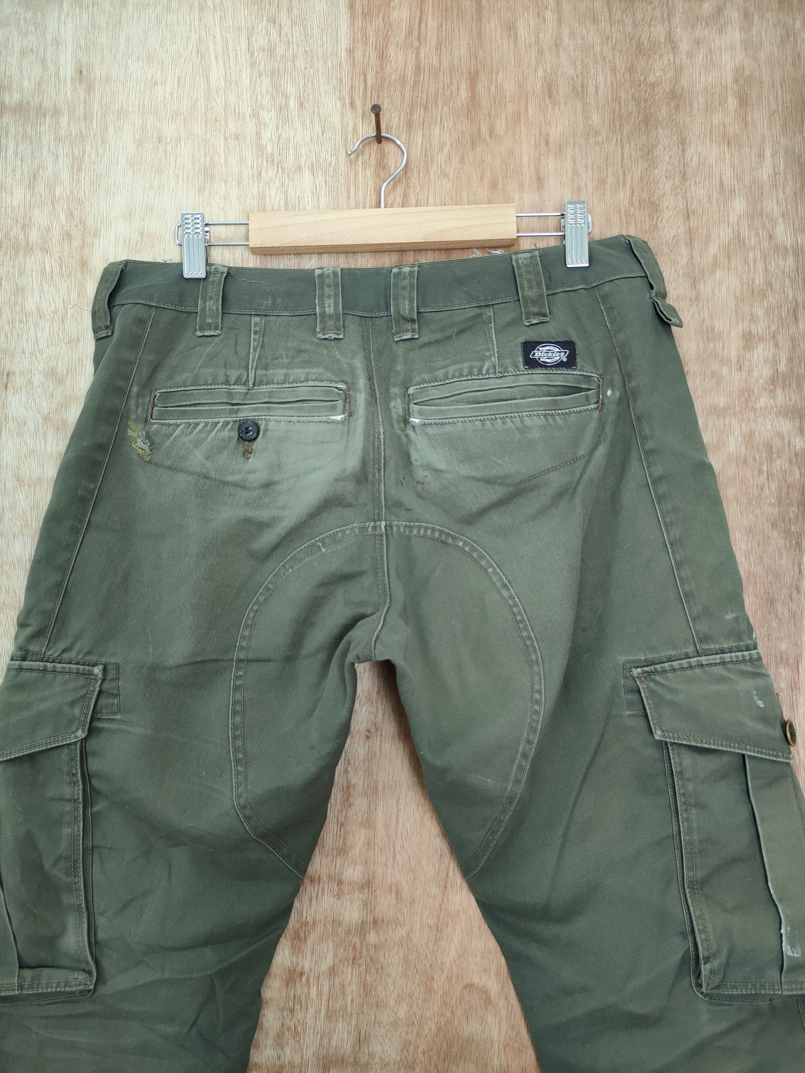 DLL dickies patch distressed cargo pants #46-091DLL