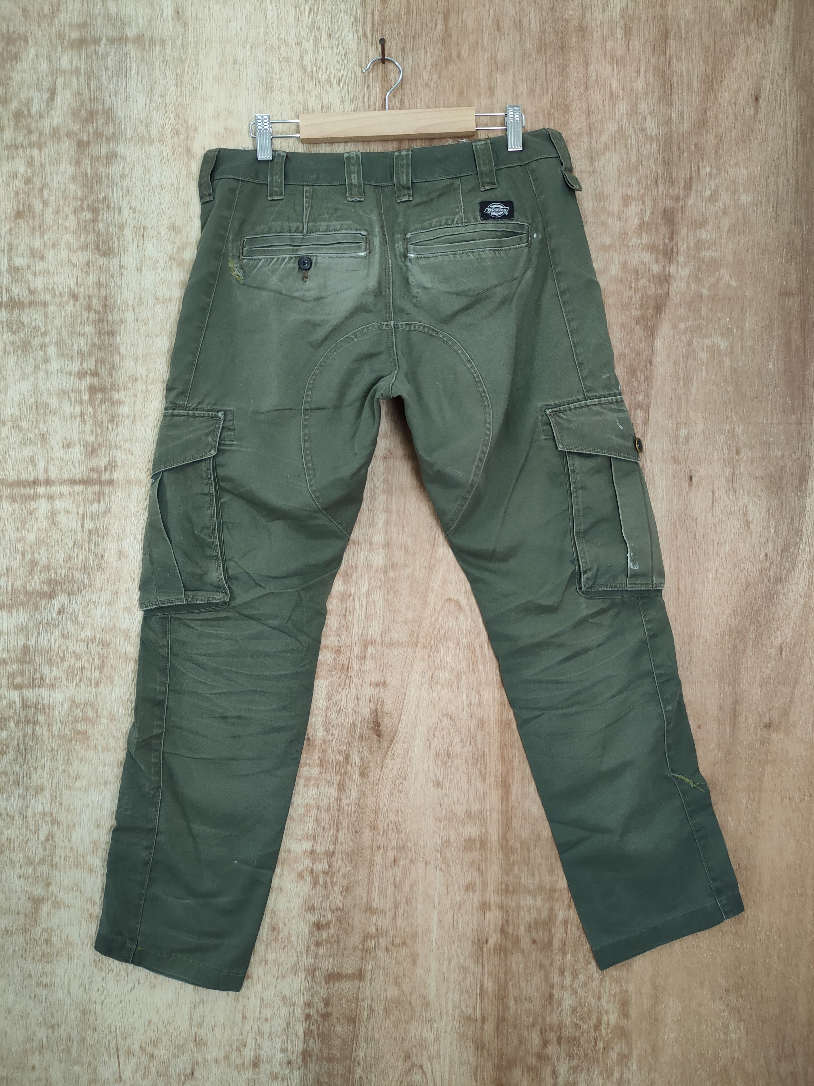 DLL dickies patch distressed cargo pants #46-091DLL