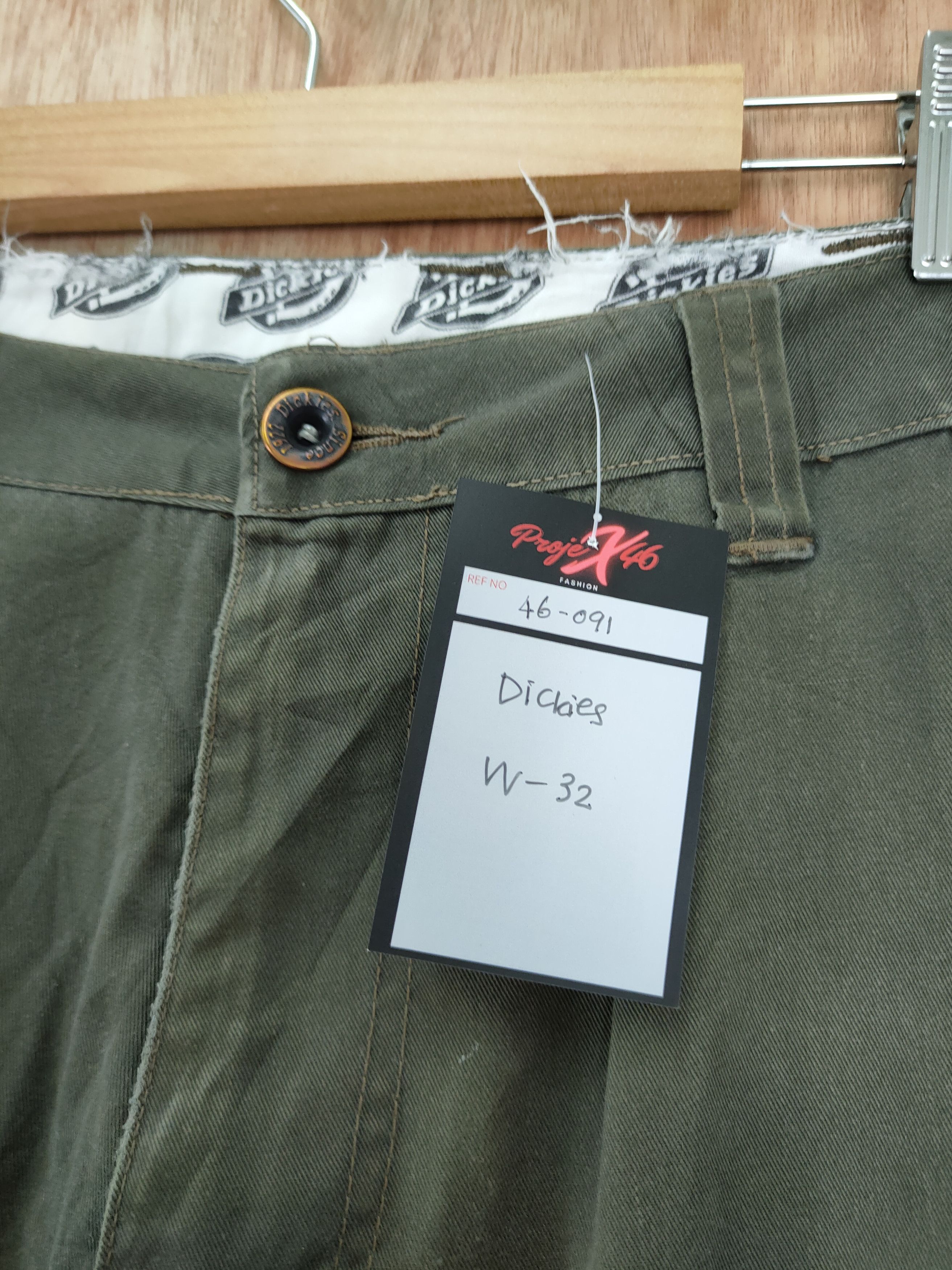 DLL dickies patch distressed cargo pants #46-091DLL