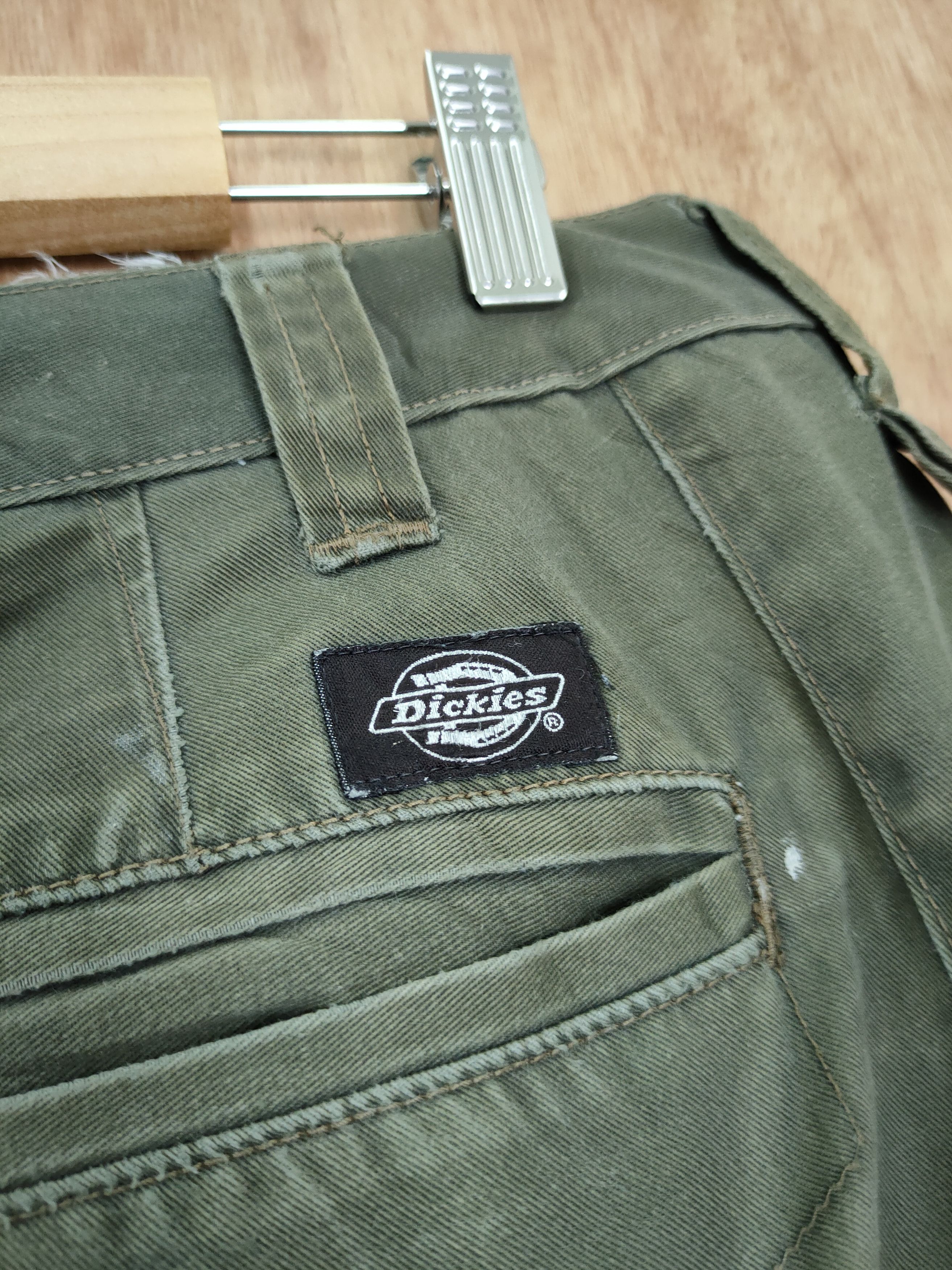 DLL dickies patch distressed cargo pants #46-091DLL