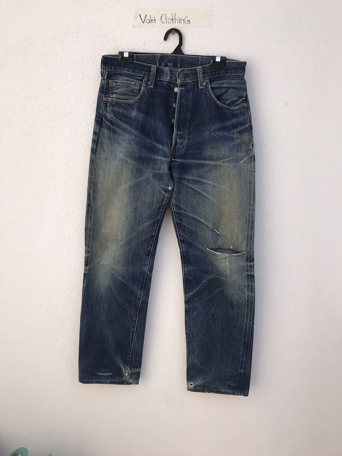 Levi's × Levi's Vintage Clothing × Vintage Levis LVC Big E 501XX Perfect Distressed Size US 32 / EU 48 - 1 Thumbnail