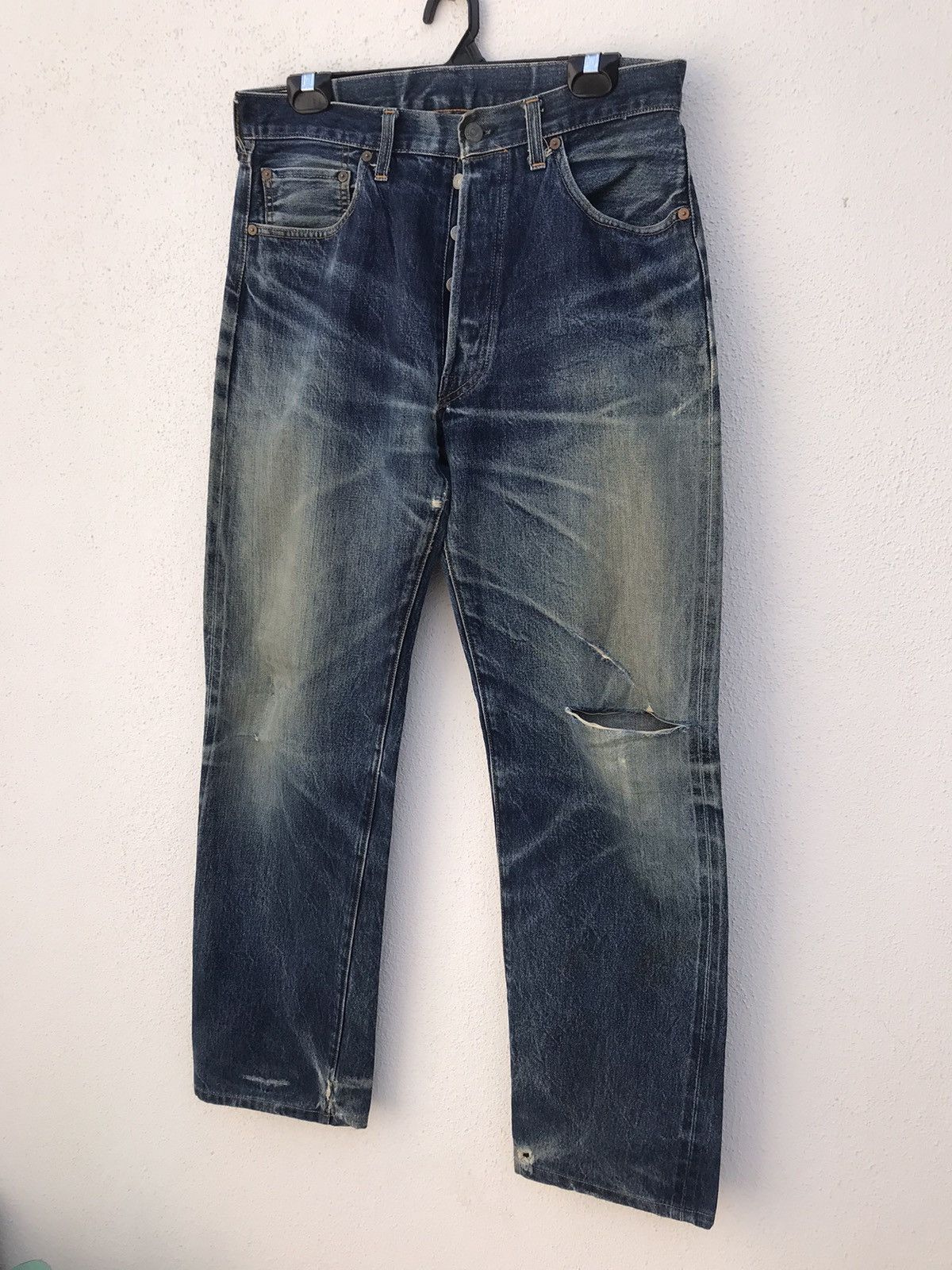 Levi's × Levi's Vintage Clothing × Vintage Levis LVC Big E 501XX Perfect Distressed Size US 32 / EU 48 - 4 Thumbnail