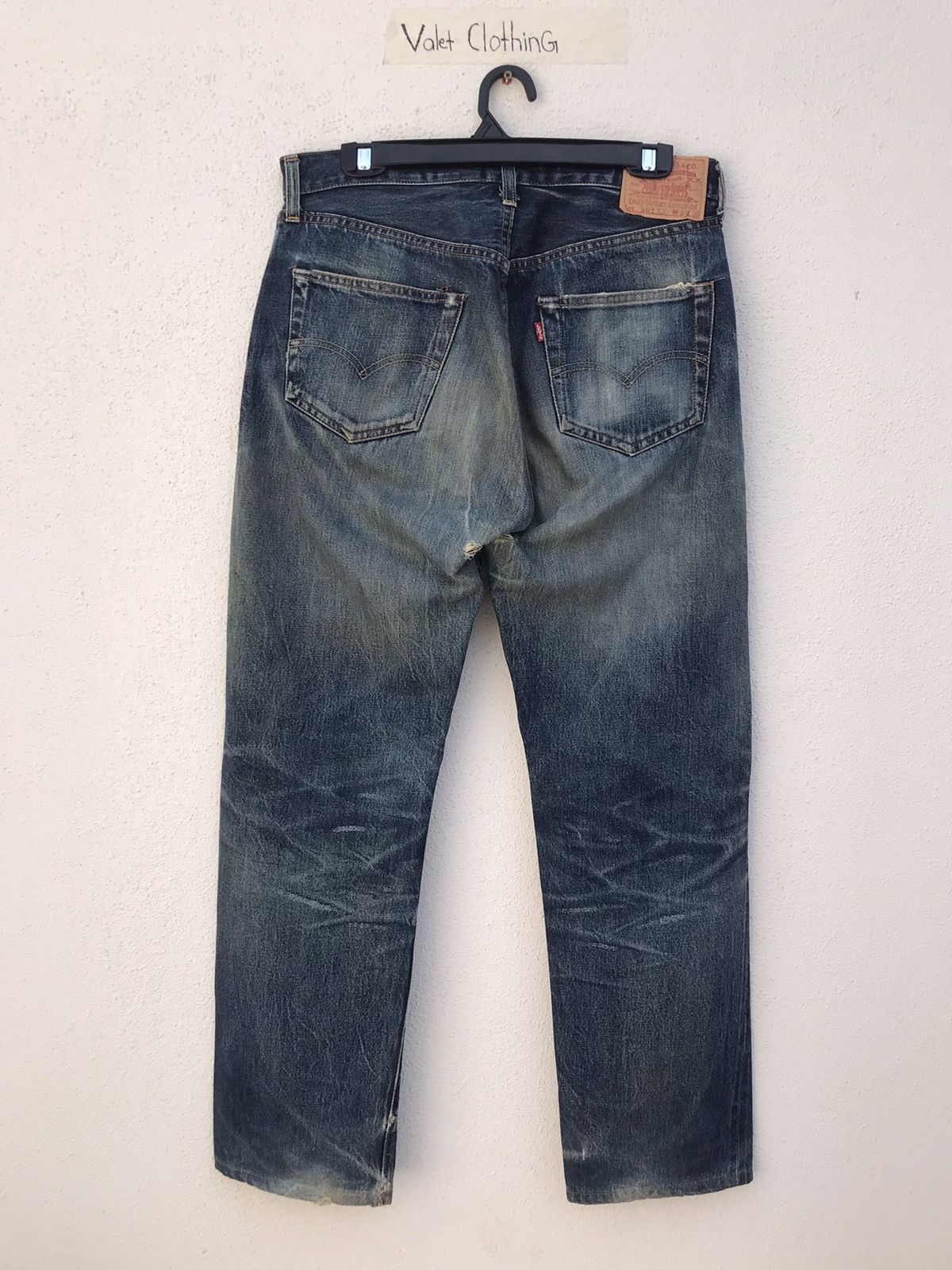 Levi's × Levi's Vintage Clothing × Vintage Levis LVC Big E 501XX Perfect Distressed Size US 32 / EU 48 - 13 Thumbnail
