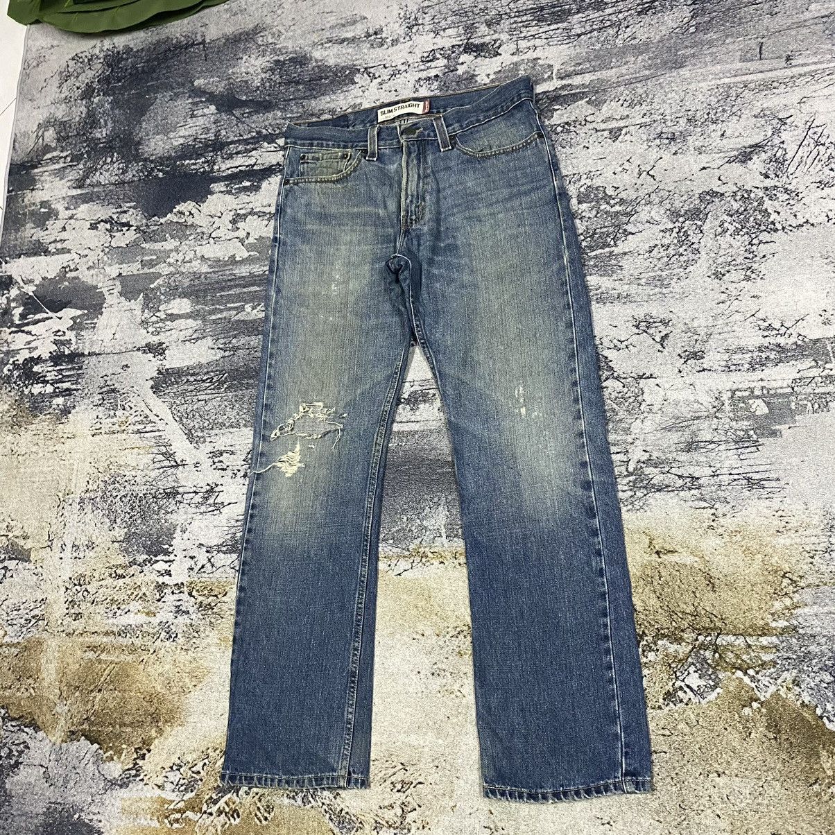 Levi's × Vintage Vintage Levis 514 Stright Cut Distressed Jeans Size US 32 / EU 48 - 5 Thumbnail