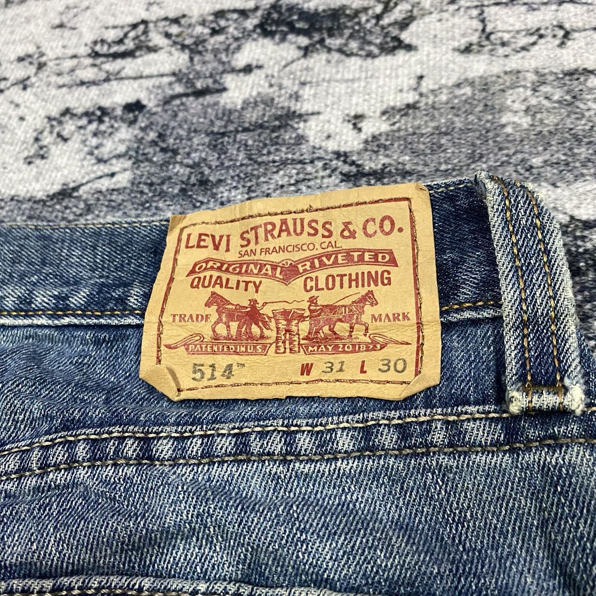 Levi's × Vintage Vintage Levis 514 Stright Cut Distressed Jeans Size US 32 / EU 48 - 15 Thumbnail