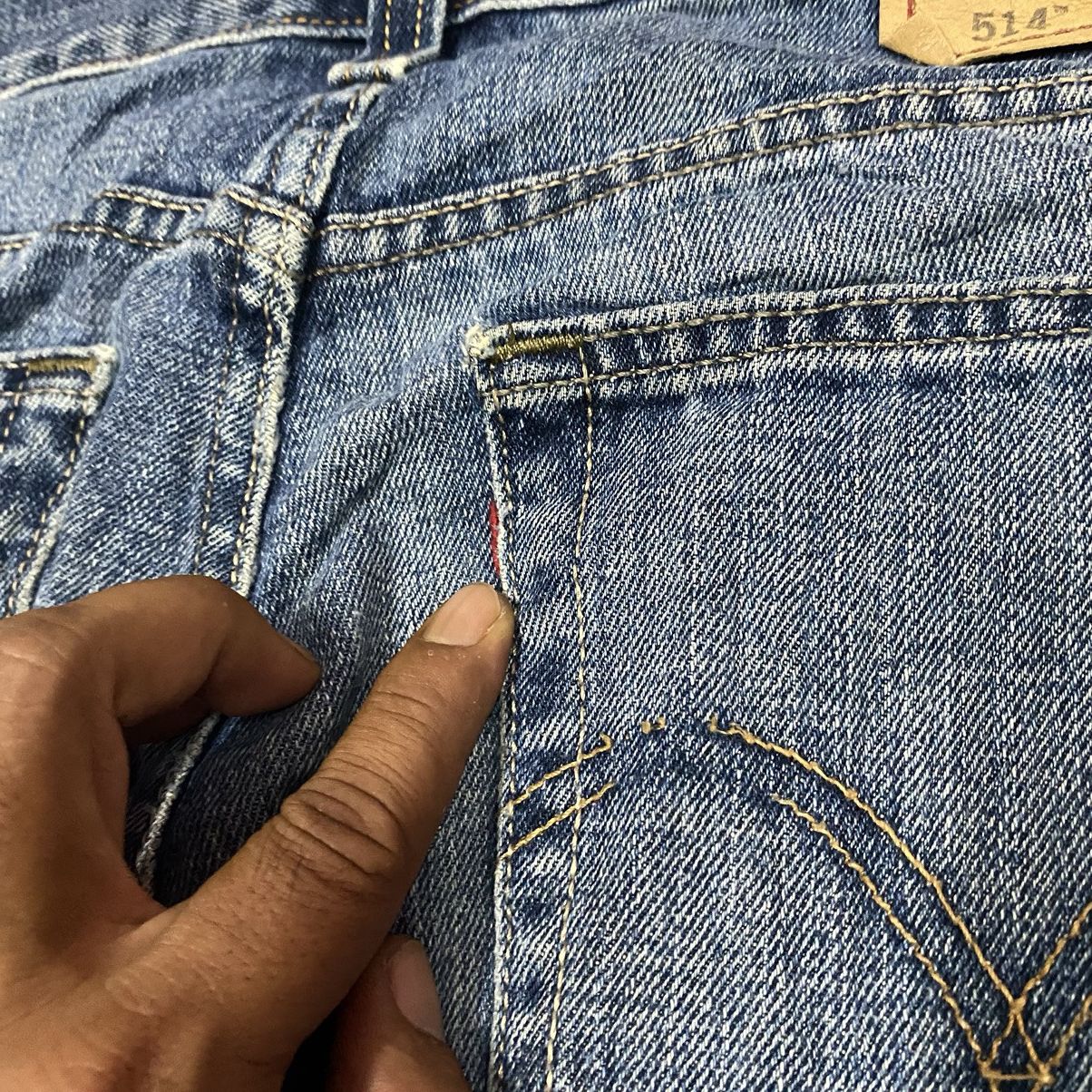 Levi's × Vintage Vintage Levis 514 Stright Cut Distressed Jeans Size US 32 / EU 48 - 17 Thumbnail