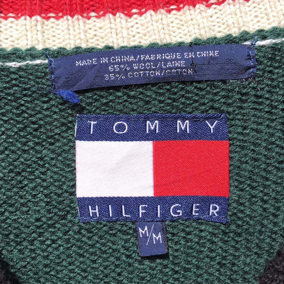 Tommy Hilfiger × Tommy Jeans × Vintage Vintage Tommy Hilfiger Knitwear Spellout Embroidery Tommy Size US M / EU 48-50 / 2 - 7 Thumbnail