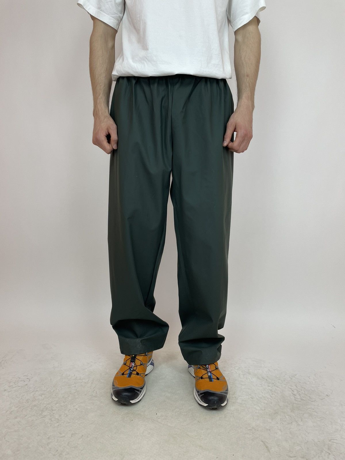 Vintage FLEXOTHANE Rain Pants Relaxed waterproof Mens side XL Size US 34 / EU 50 - 2 Thumbnail