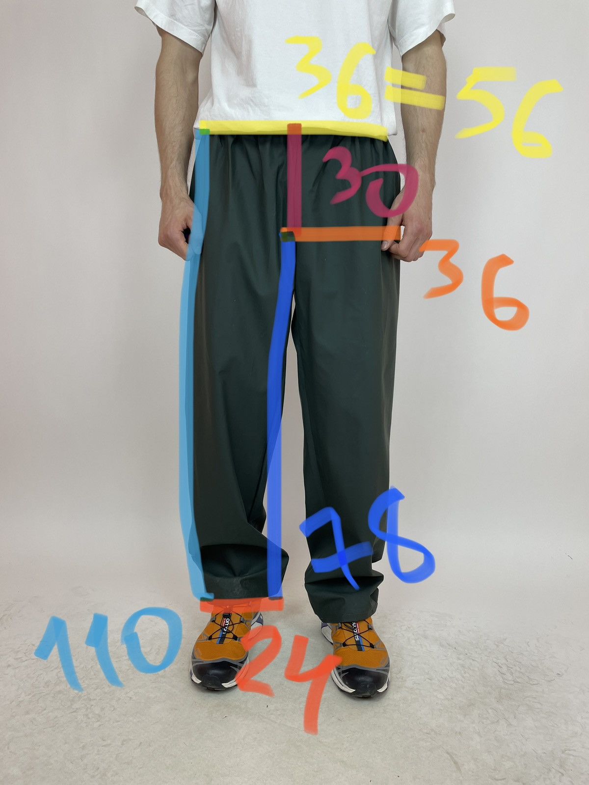 Vintage FLEXOTHANE Rain Pants Relaxed waterproof Mens side XL Size US 34 / EU 50 - 15 Thumbnail