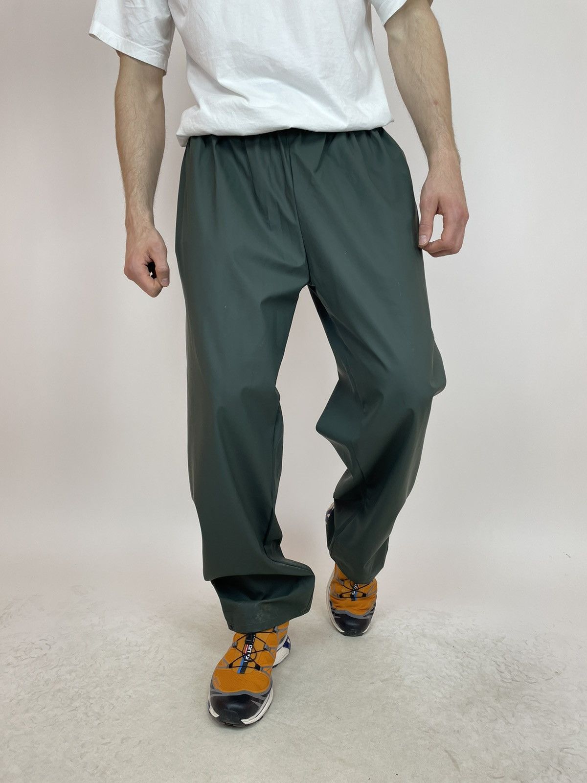Vintage FLEXOTHANE Rain Pants Relaxed waterproof Mens side XL Size US 34 / EU 50 - 3 Thumbnail