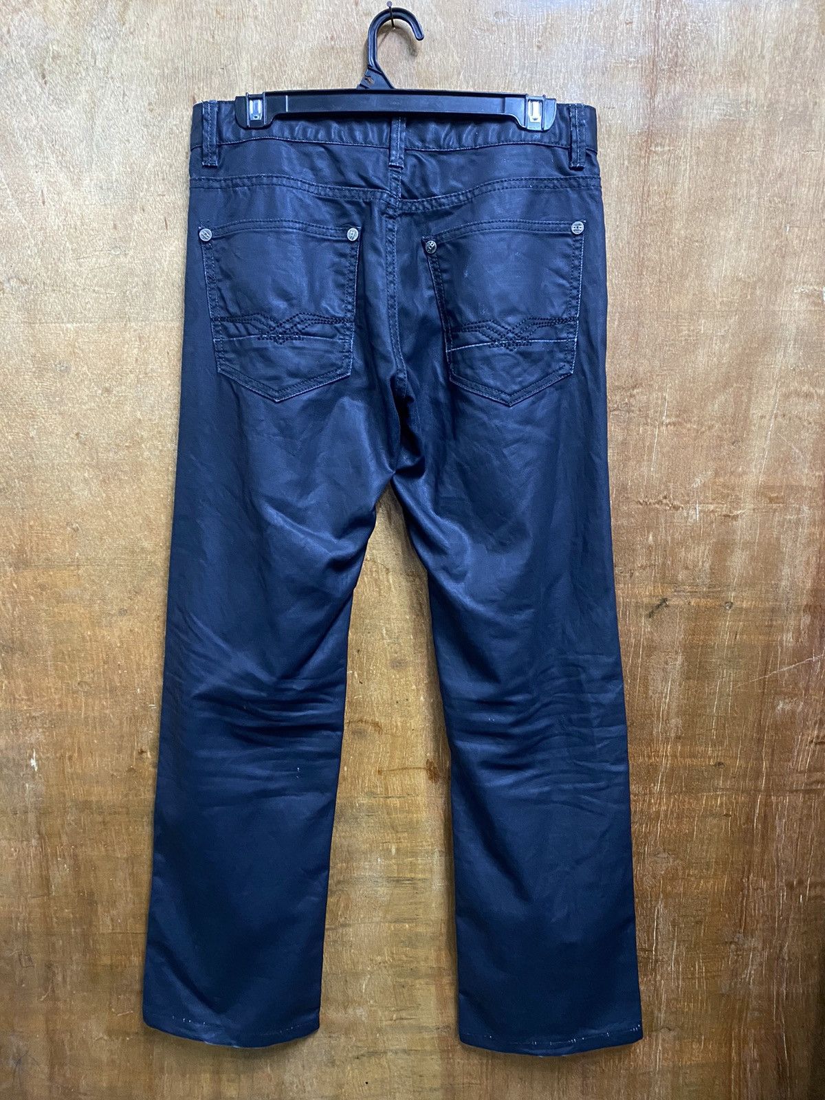 Tornado Mart Japanese Oil Cloth Unknown Brand Jeans @297 Size US 31 - 6 Thumbnail