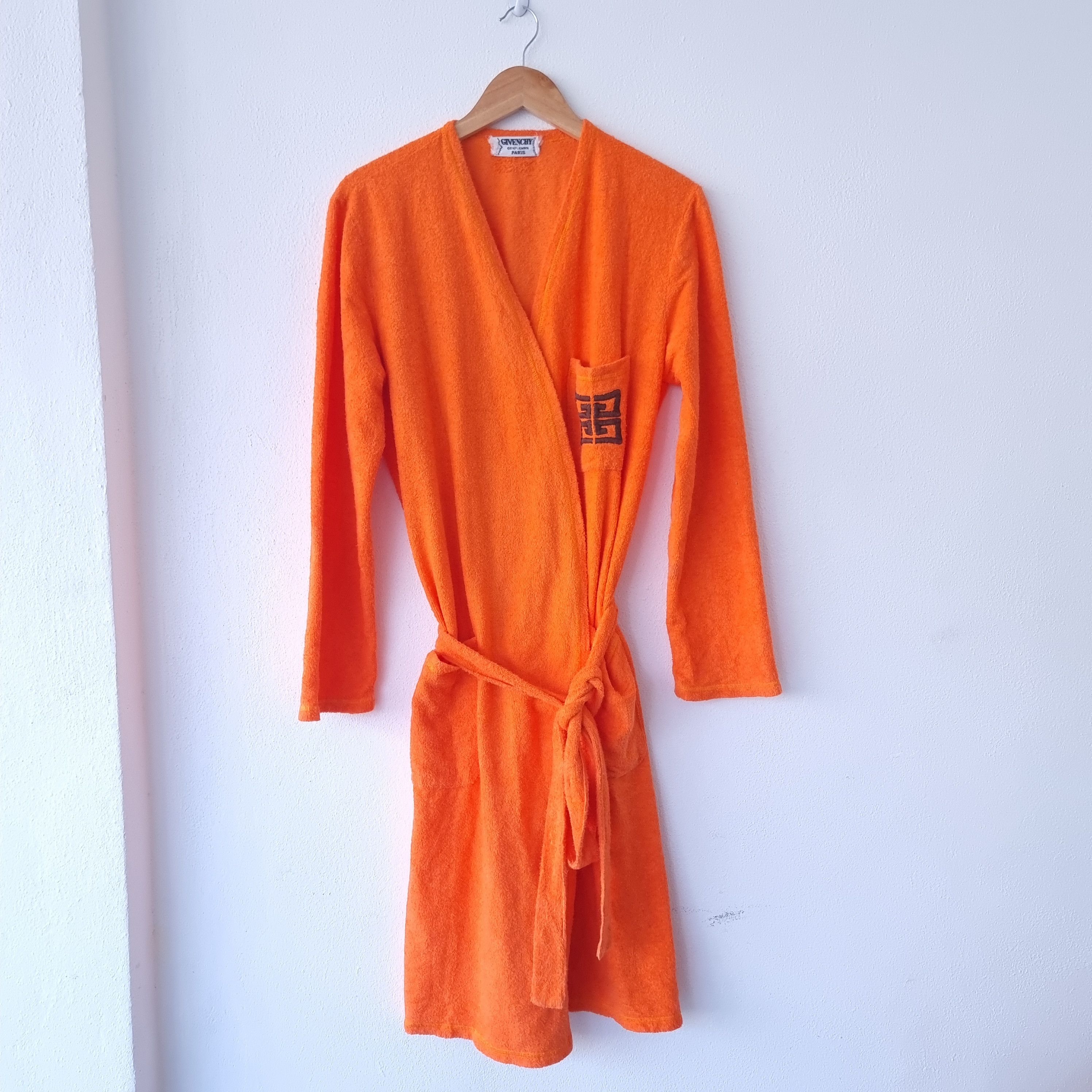 image of Givenchy Bathrobe , Dressing Gown , Housecoat in Orange, Men's (Size Large)