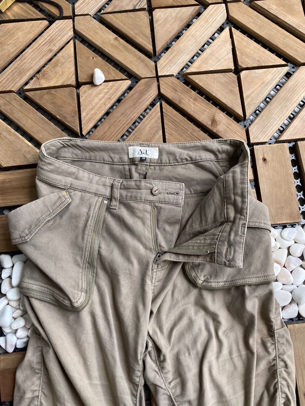 Designer × Japanese Brand Rare unstitch pant Atsuro tayama unique mud wash Size US 32 / EU 48 - 13 Thumbnail