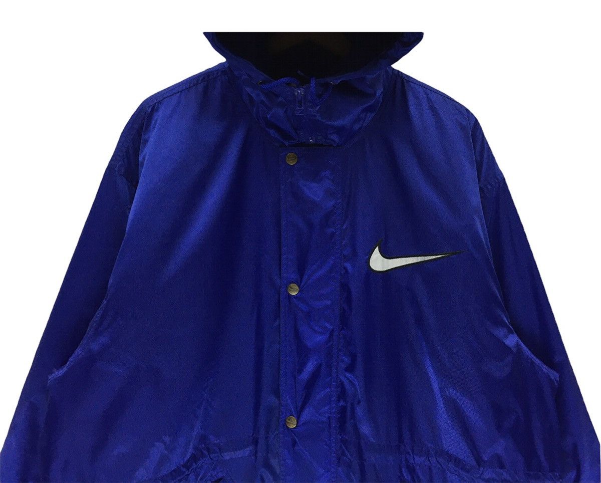 Nike Vintage 90s Nike Big Swoosh Long Hoodie Jacket Size US L / EU 52-54 / 3 - 5 Thumbnail