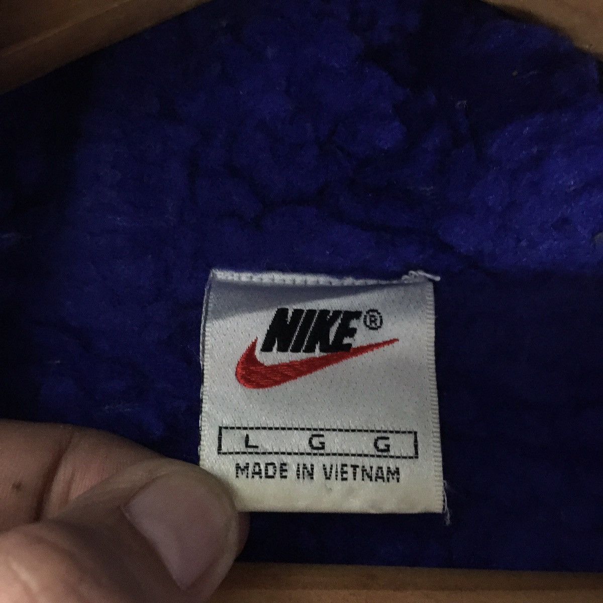 Nike Vintage 90s Nike Big Swoosh Long Hoodie Jacket Size US L / EU 52-54 / 3 - 11 Thumbnail